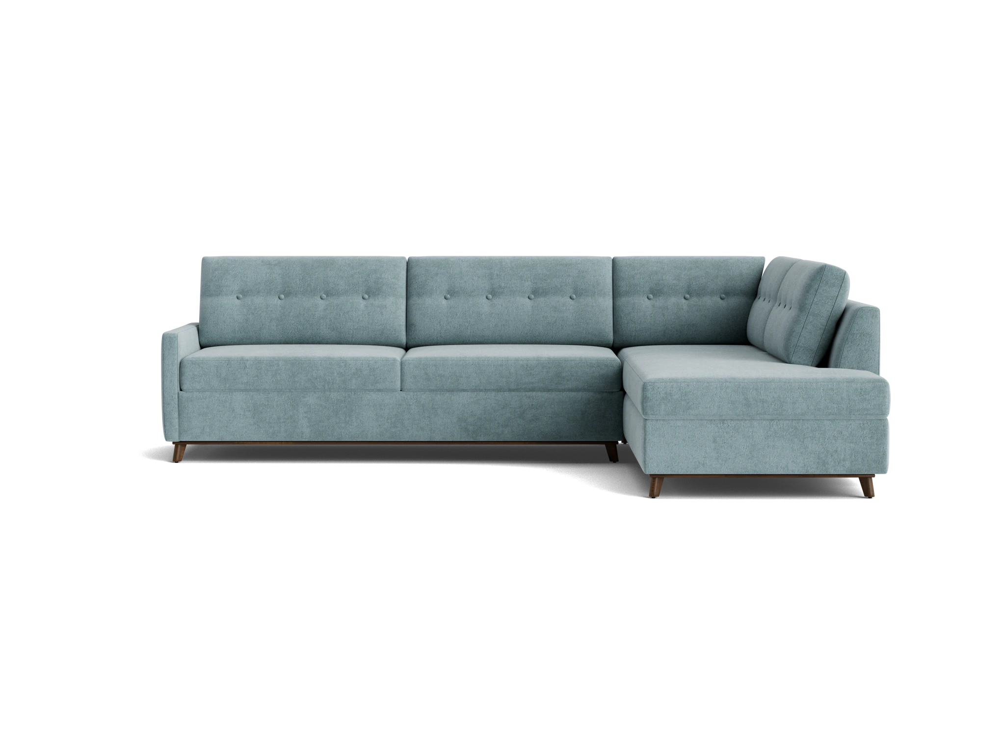 hopson bumper sleeper sectional plush mist
