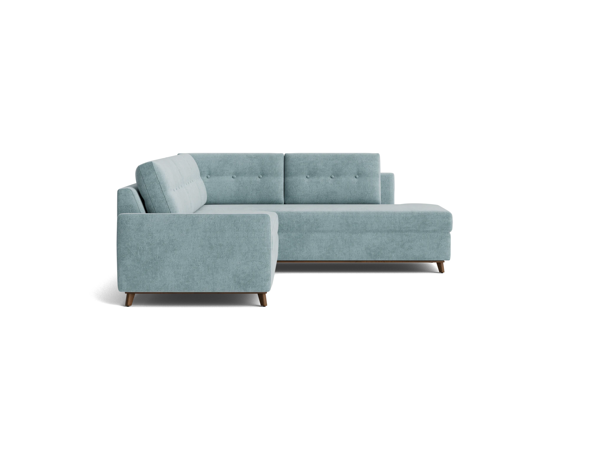 hopson bumper sleeper sectional plush mist