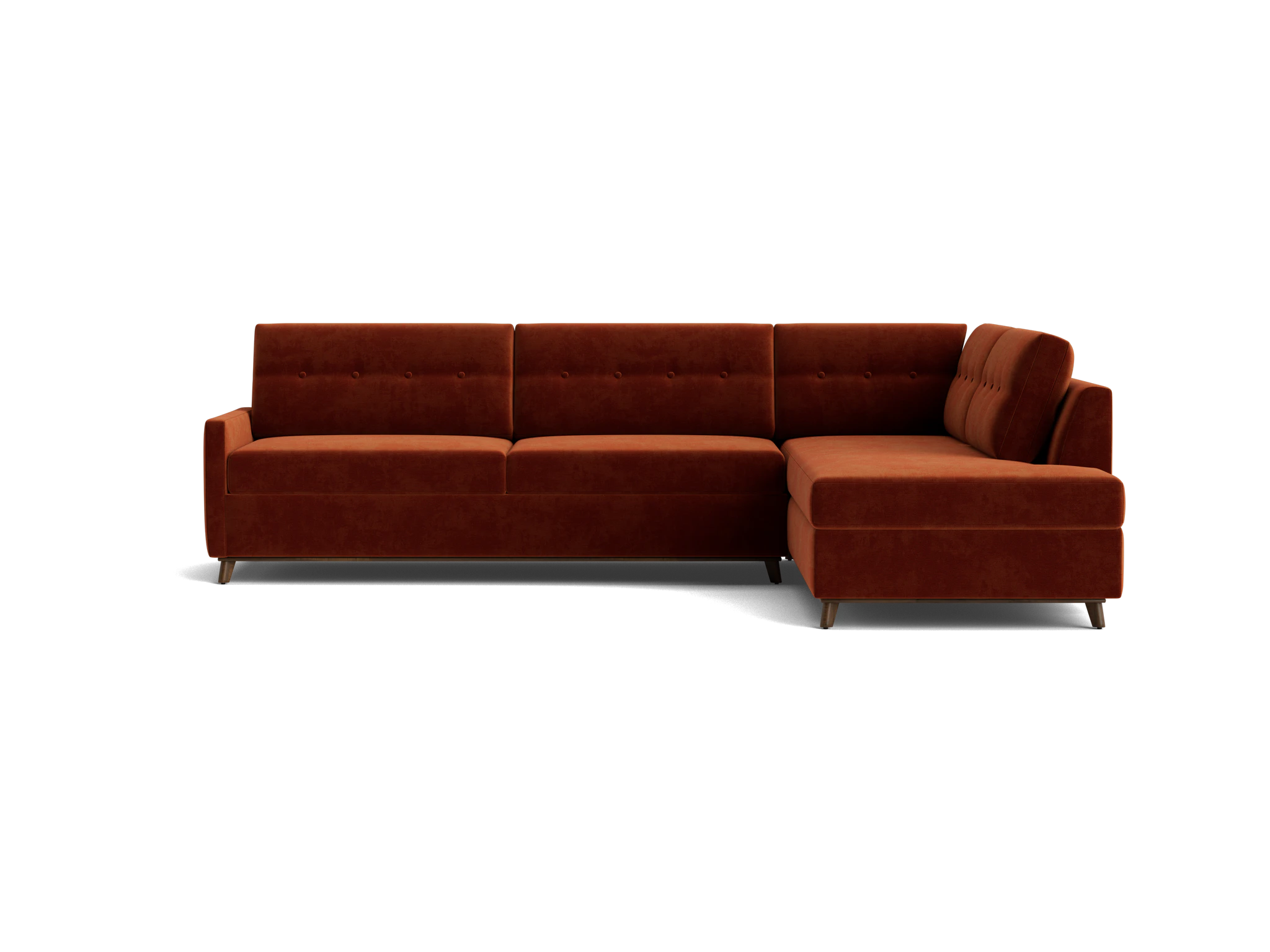 hopson bumper sleeper sectional harper cinnamon
