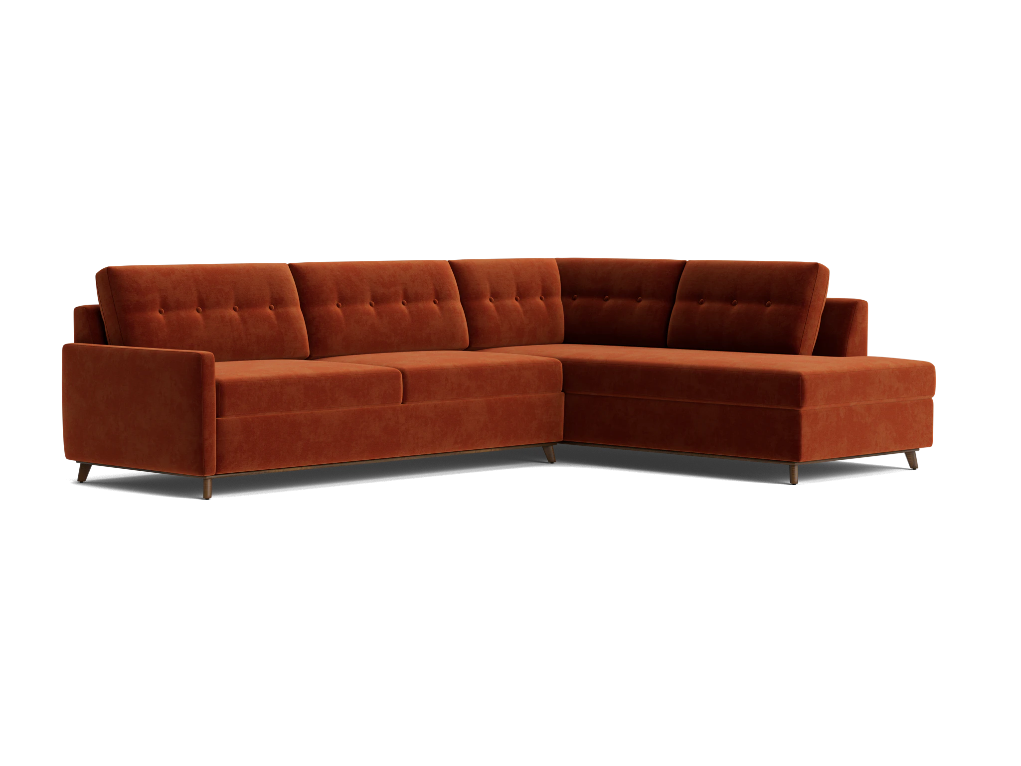 hopson bumper sleeper sectional harper cinnamon