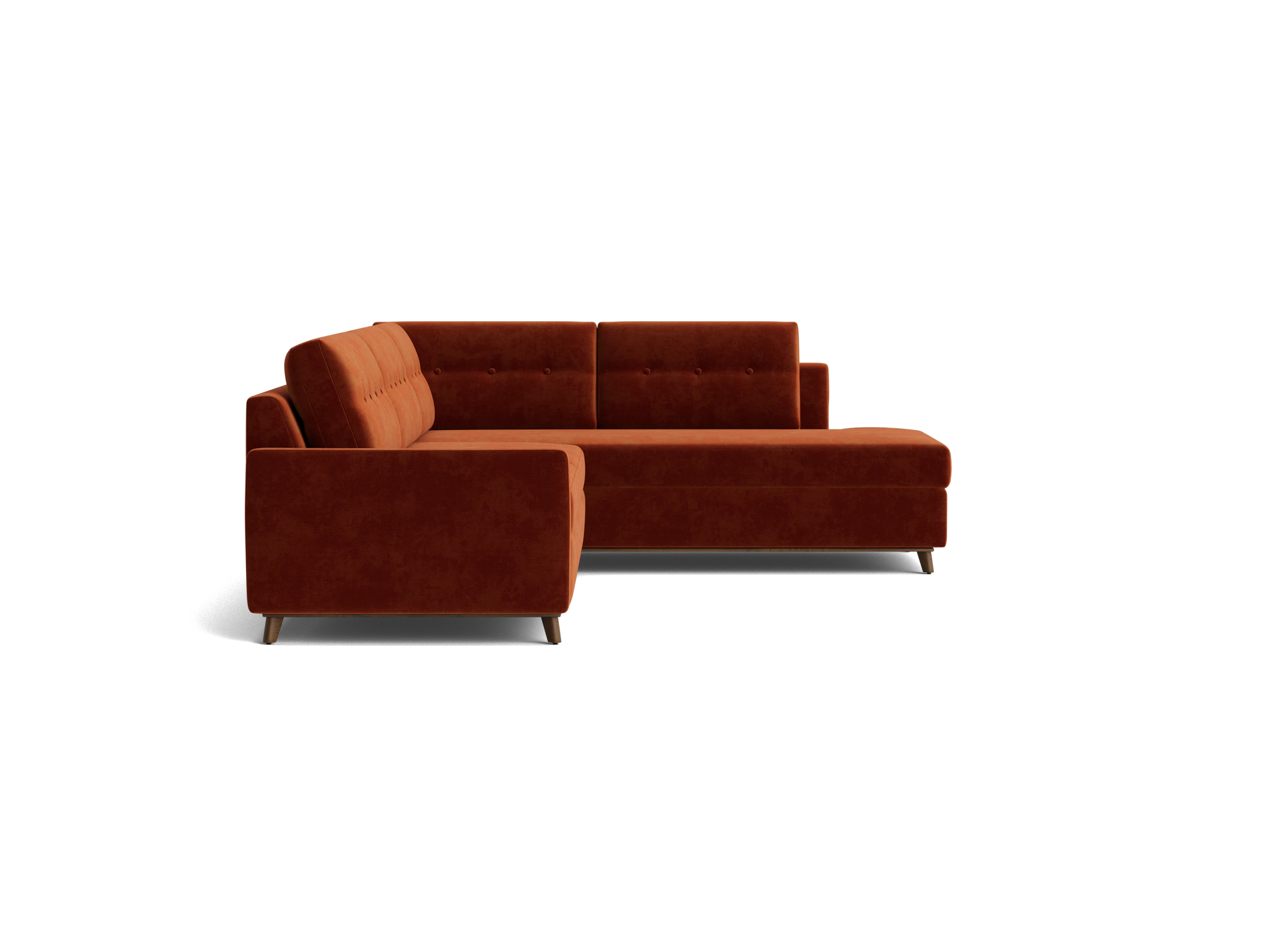 hopson bumper sleeper sectional harper cinnamon