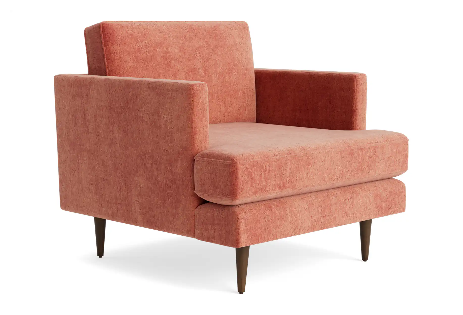 preston chair plush terra rose