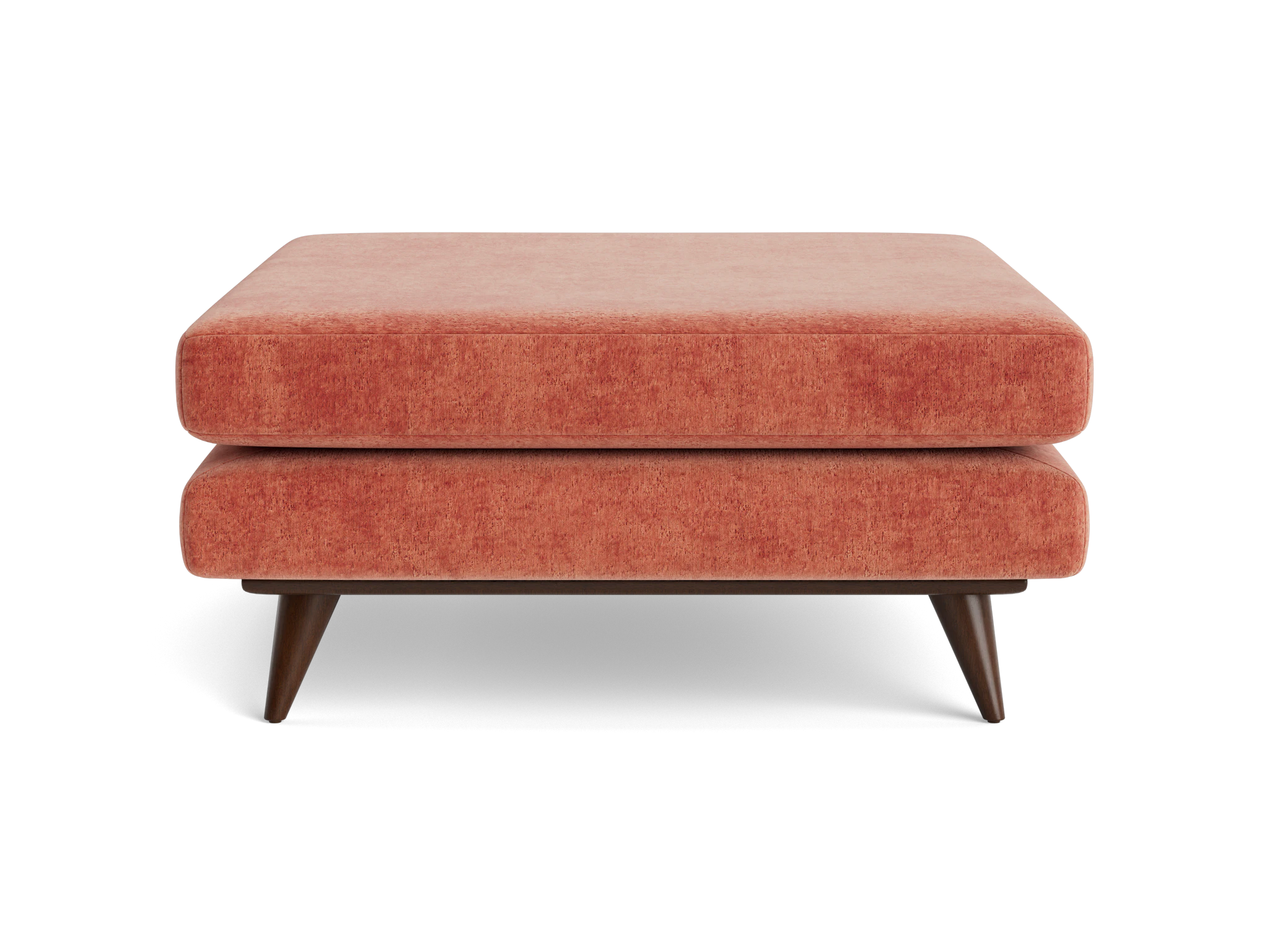 hughes ottoman plush terra rose