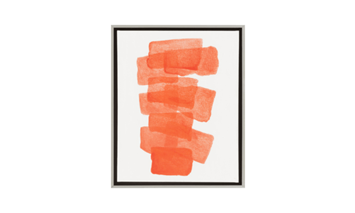 carolyn orange wall art