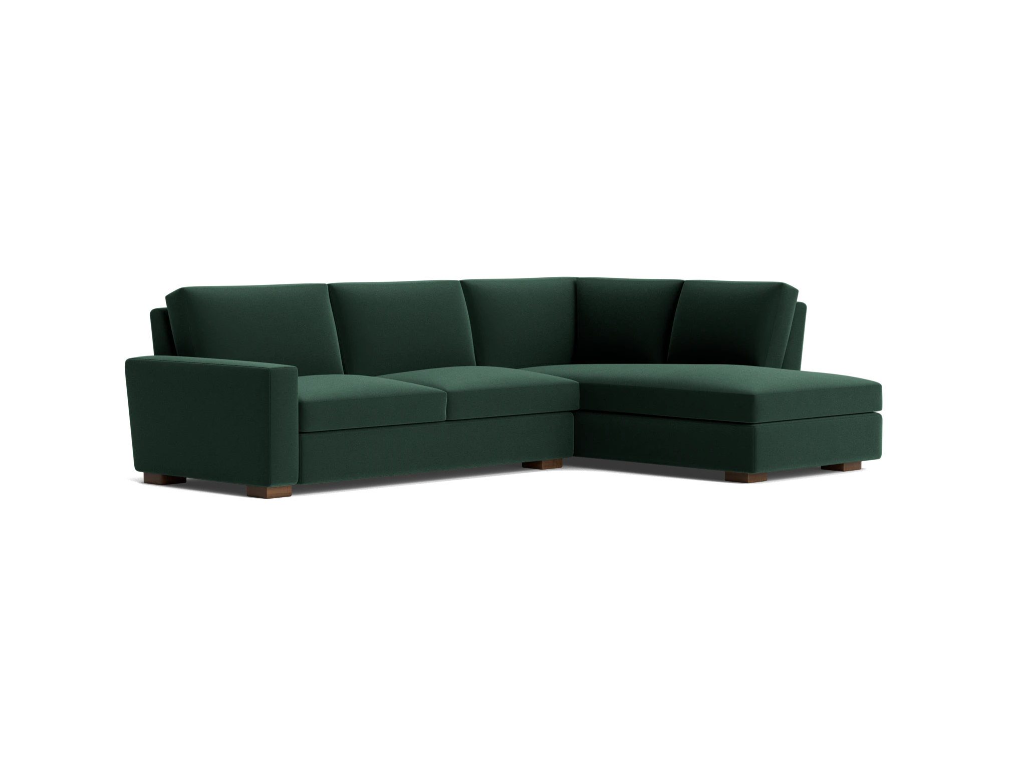 anton sectional with bumper %282 piece%29 royale evergreen