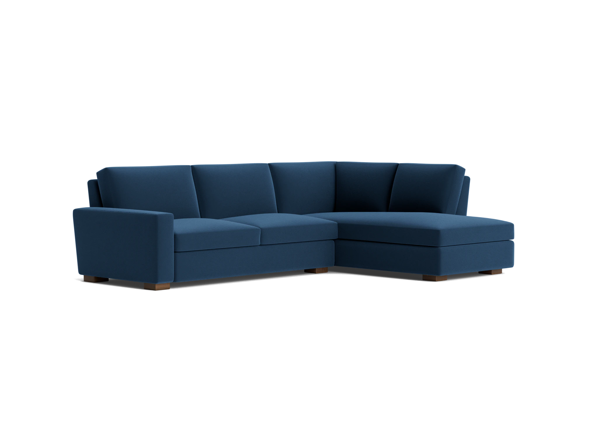 anton sectional with bumper %282 piece%29 royale cobalt