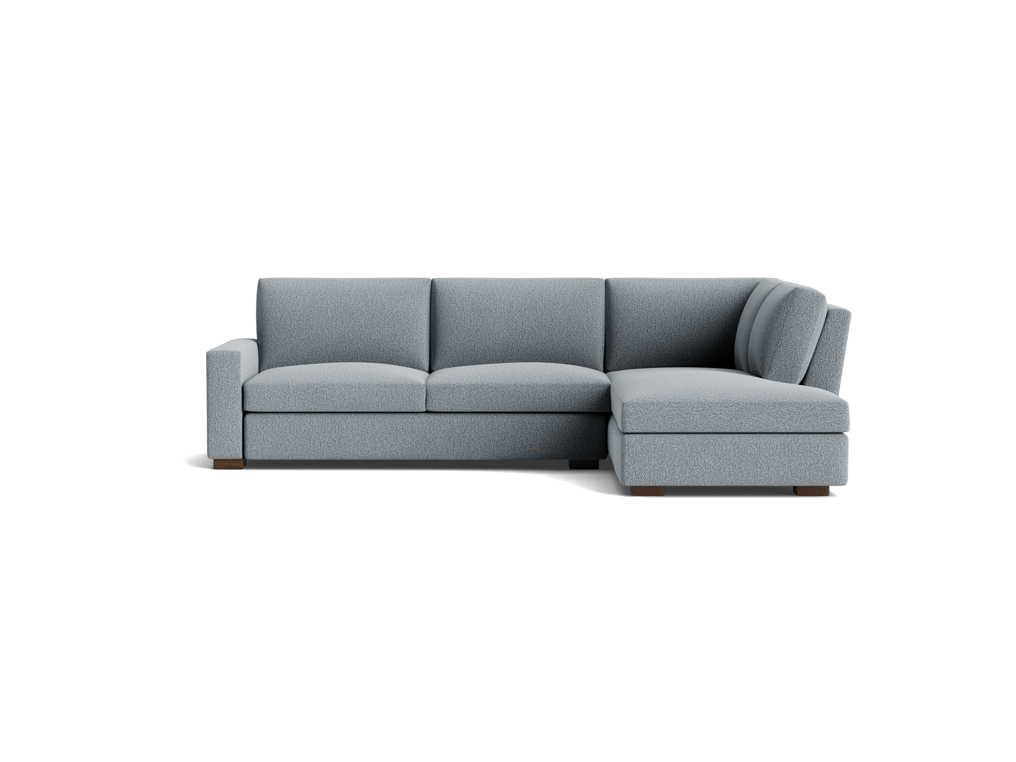 anton sectional with bumper %282 piece%29 synergy pewter