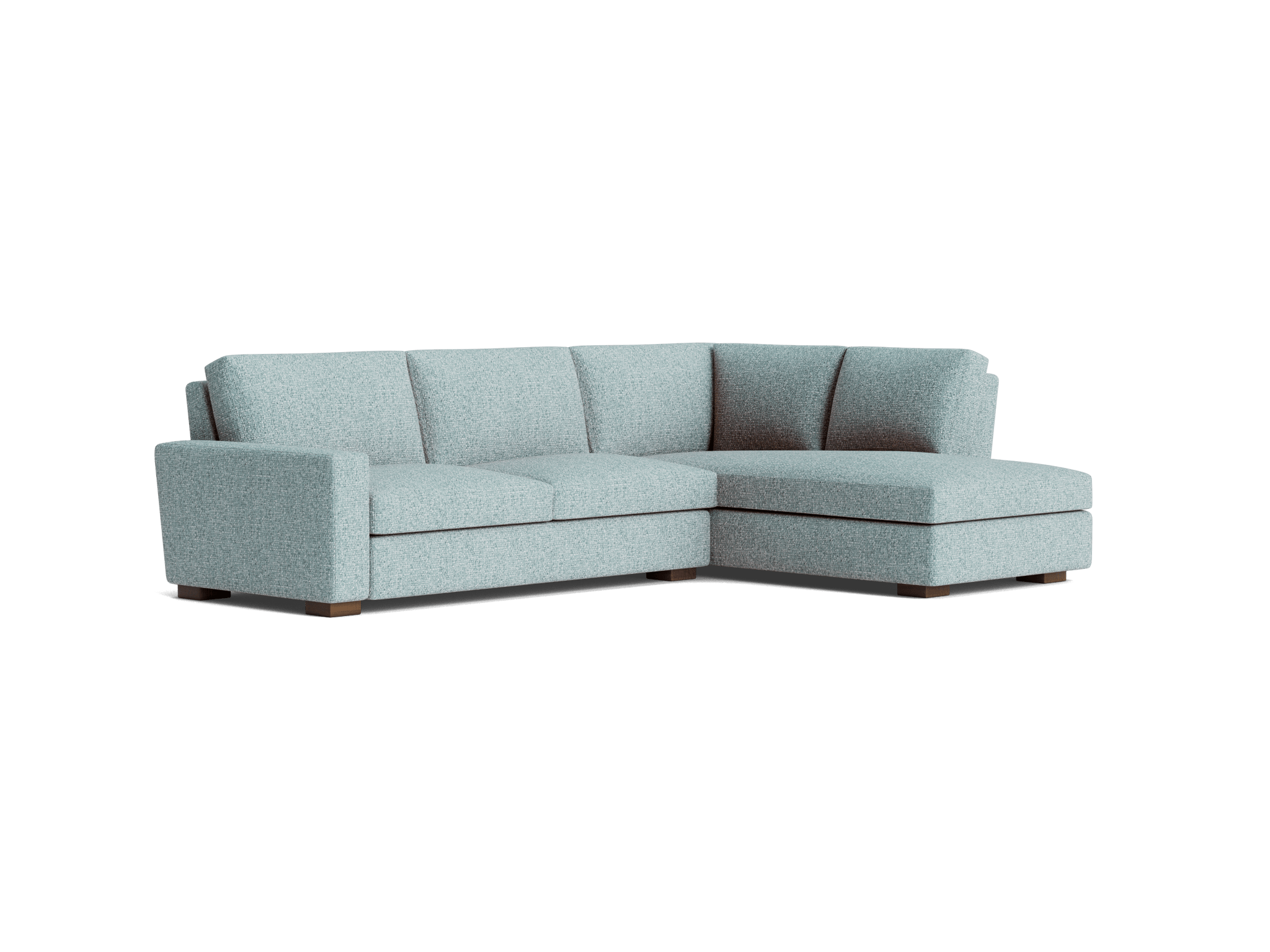anton sectional with bumper %282 piece%29 bungalow slate