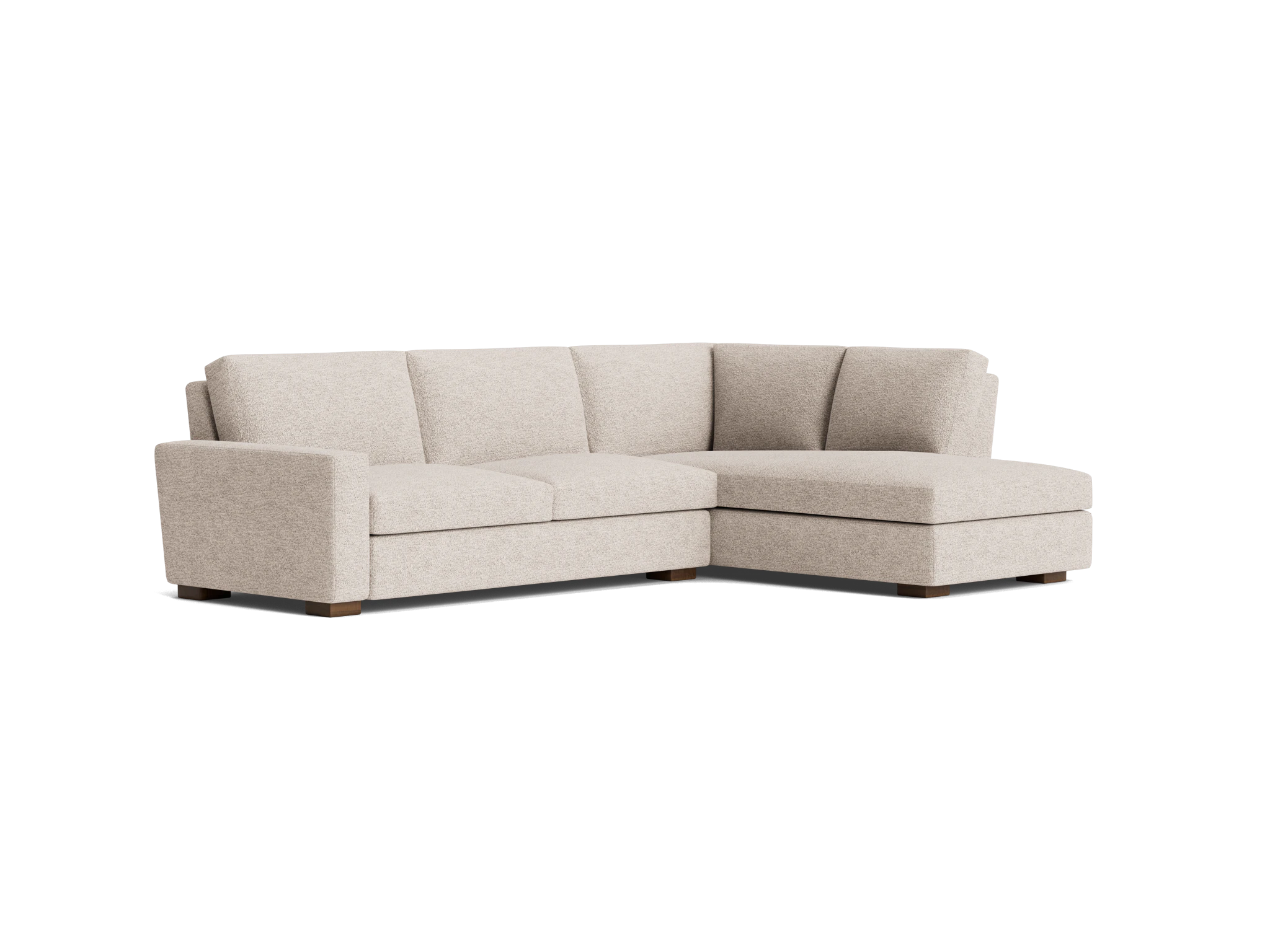 anton sectional with bumper %282 piece%29 borough cotton