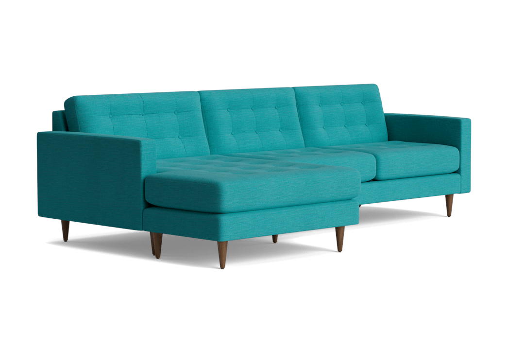 eliot reversible sectional lucky turquoise