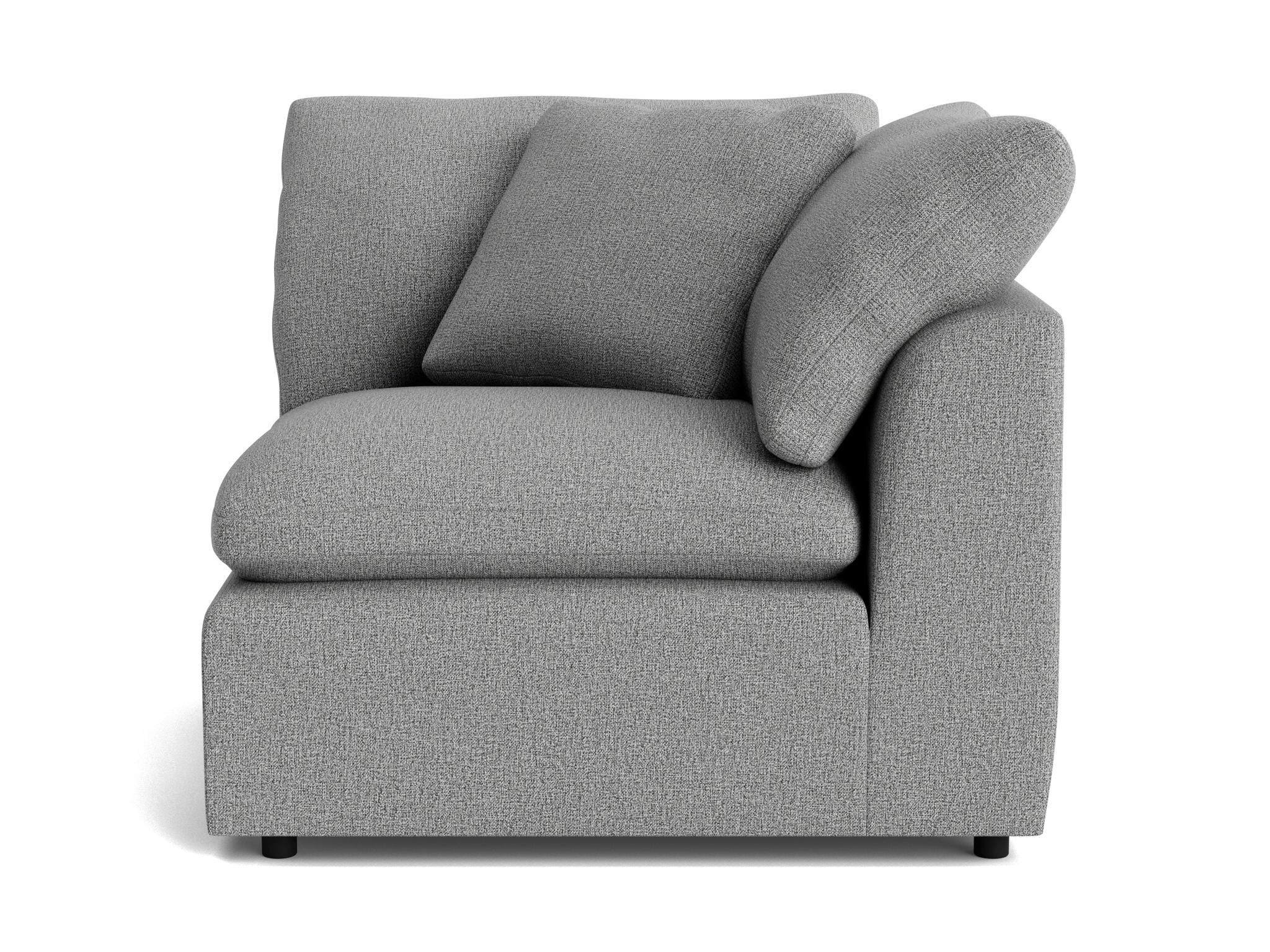 bryant corner chair taylor felt gray