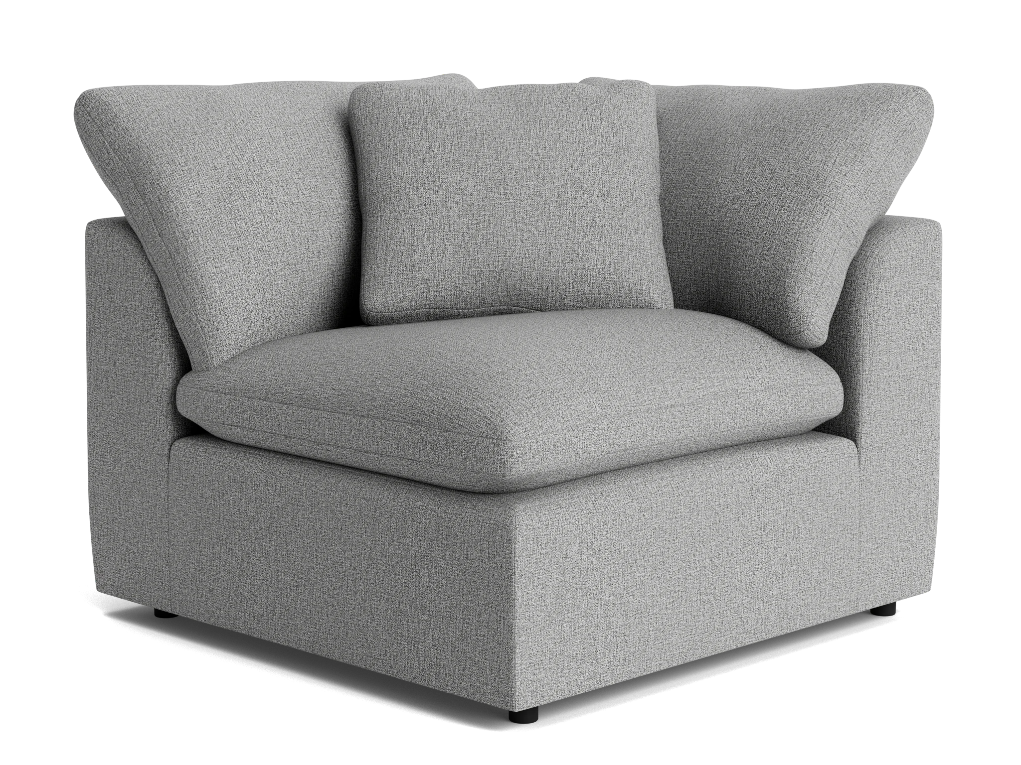 bryant corner chair taylor felt gray