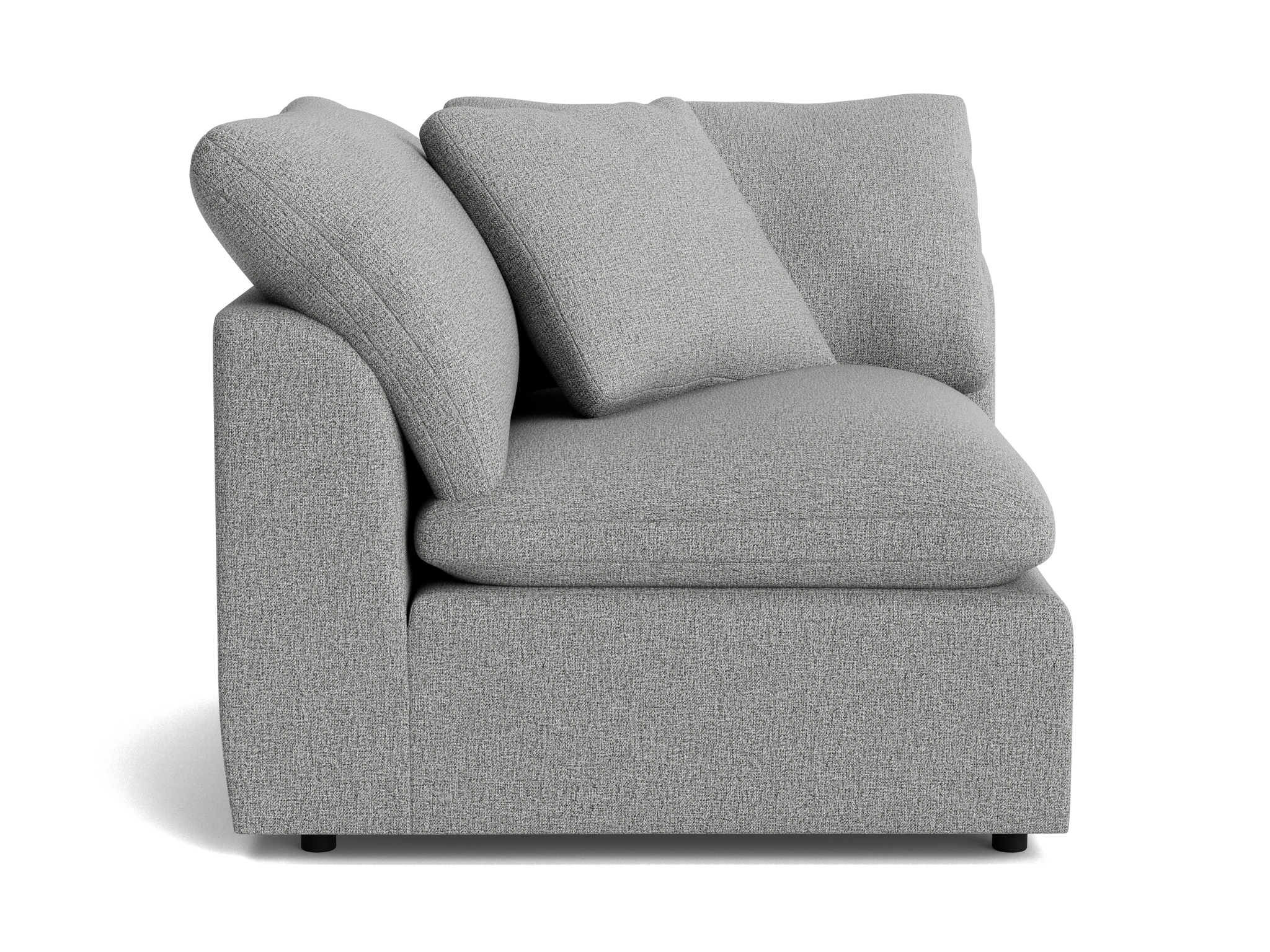 bryant corner chair taylor felt gray