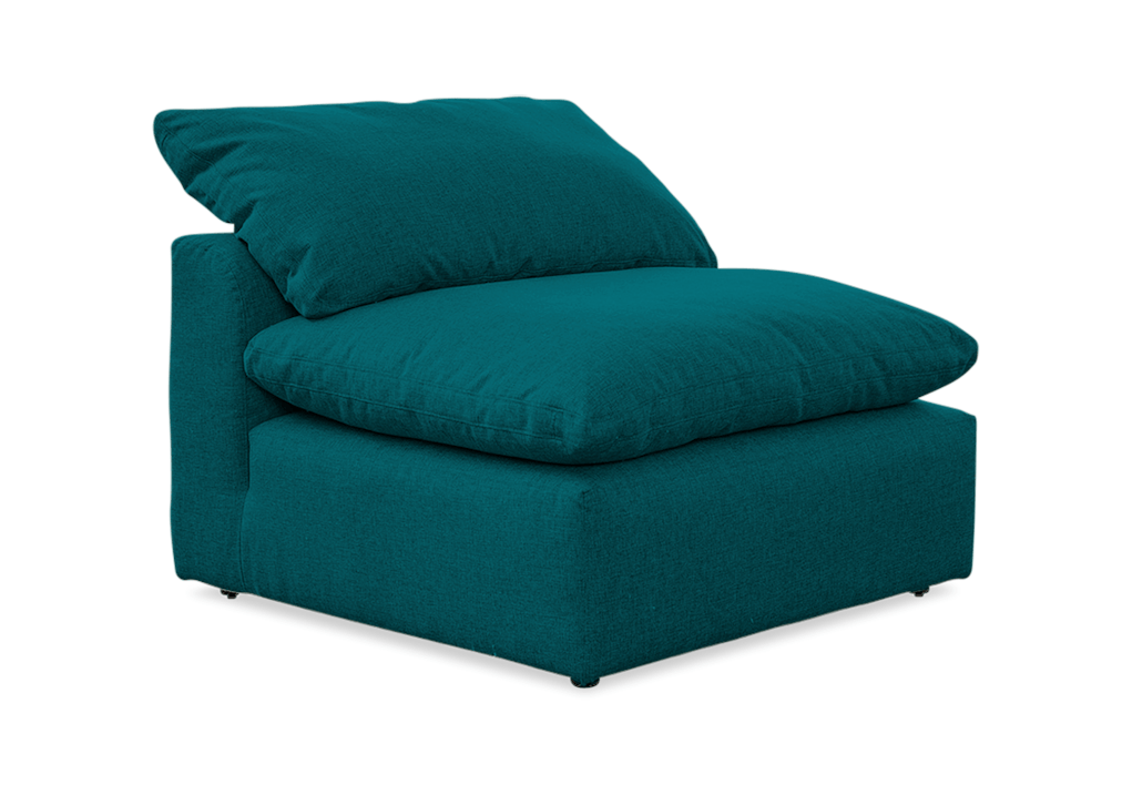 bryant armless chair lucky turquoise