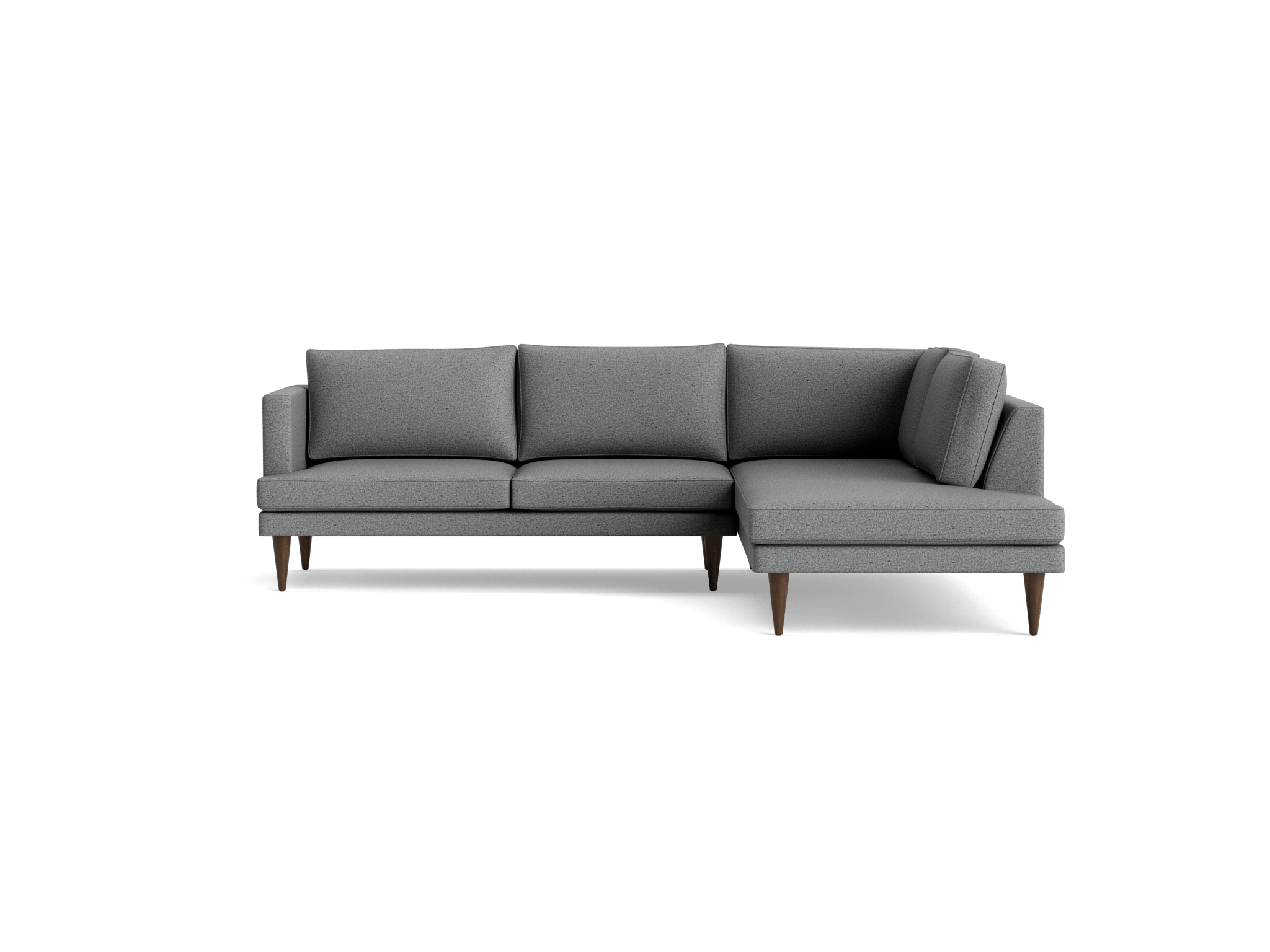 preston sectional with bumper %282 piece%29 essence ash