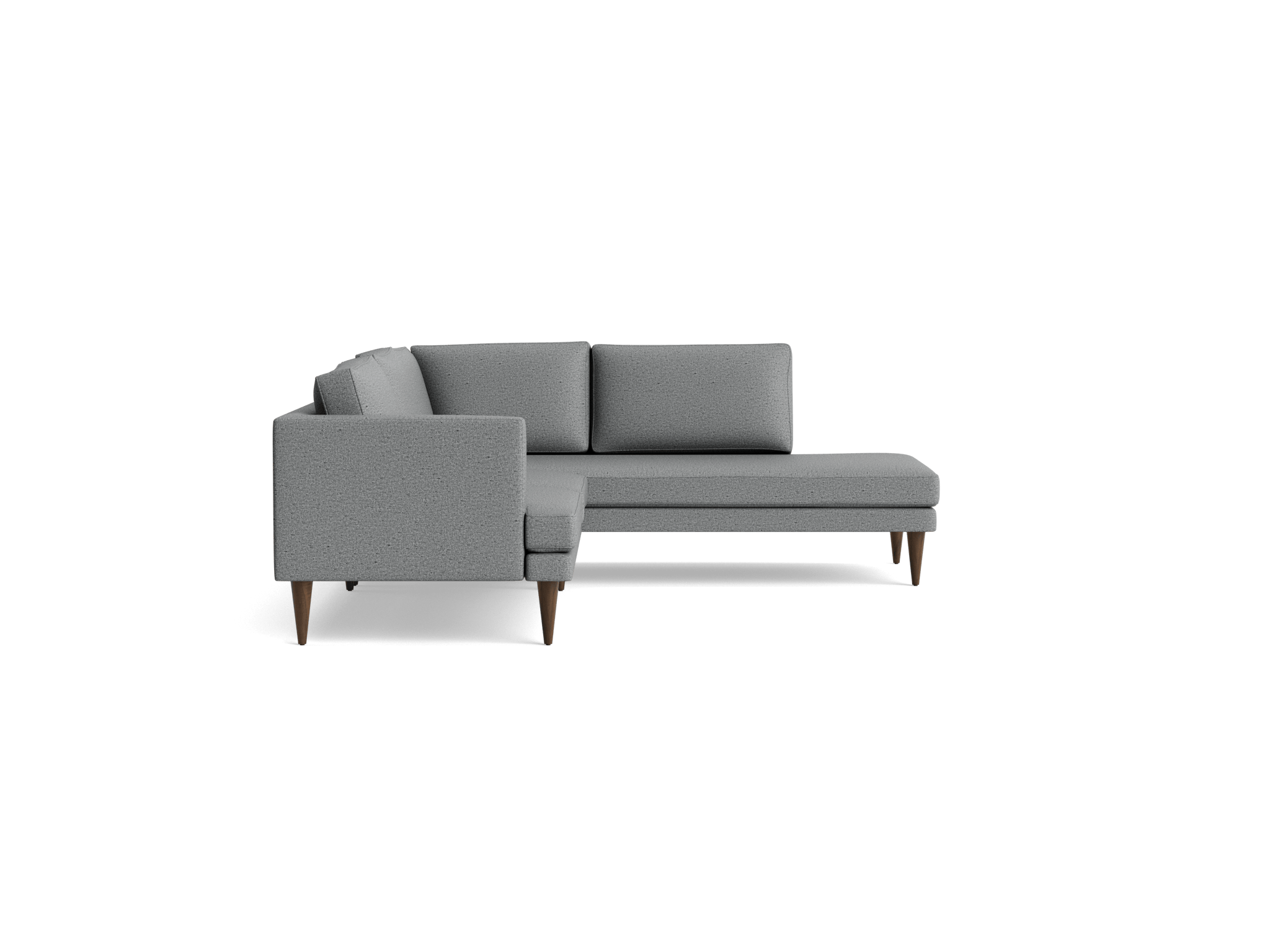 preston sectional with bumper %282 piece%29 essence ash