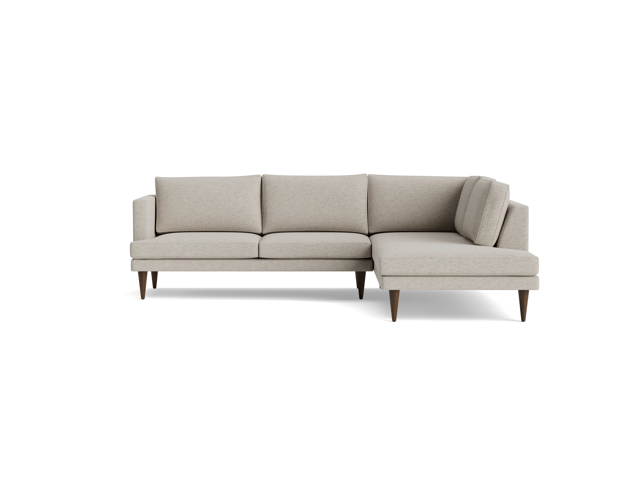 preston sectional with bumper %282 piece%29 merit dove