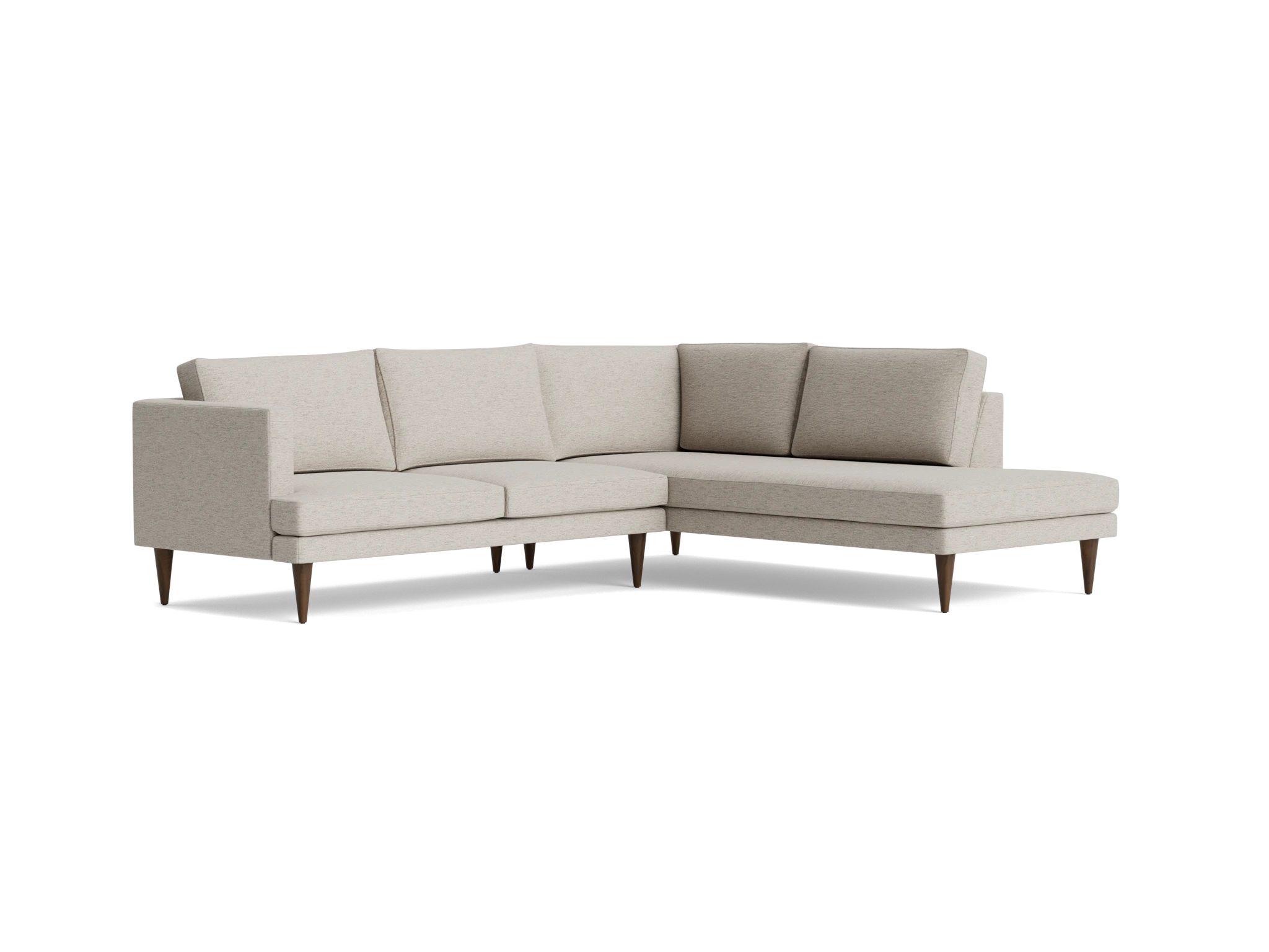 preston sectional with bumper %282 piece%29 merit dove