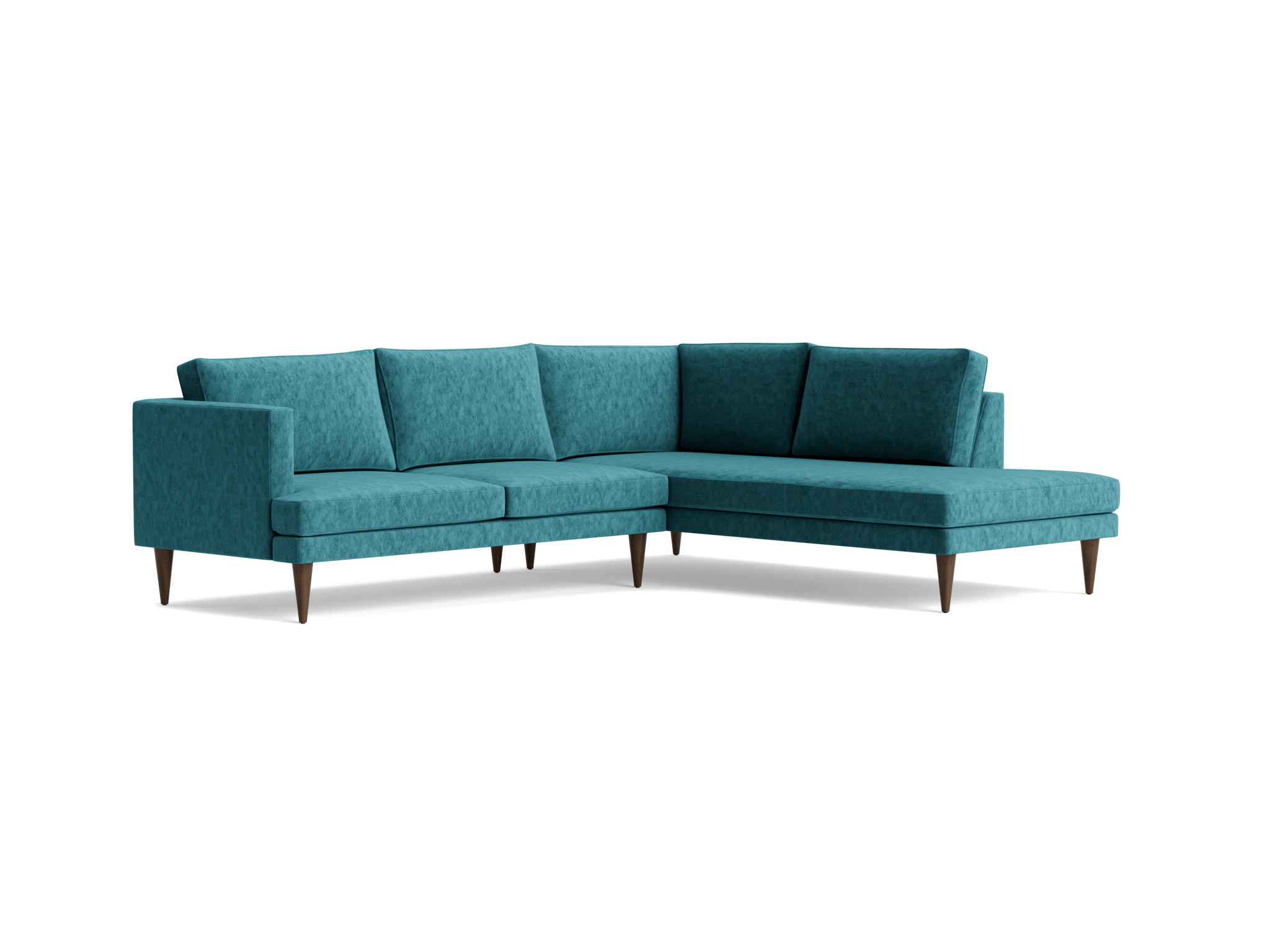 preston sectional with bumper %282 piece%29 prime peacock