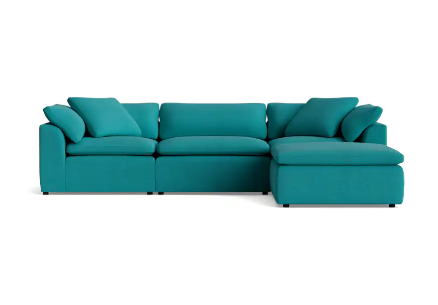 bryant modular sectional lucky turquoise