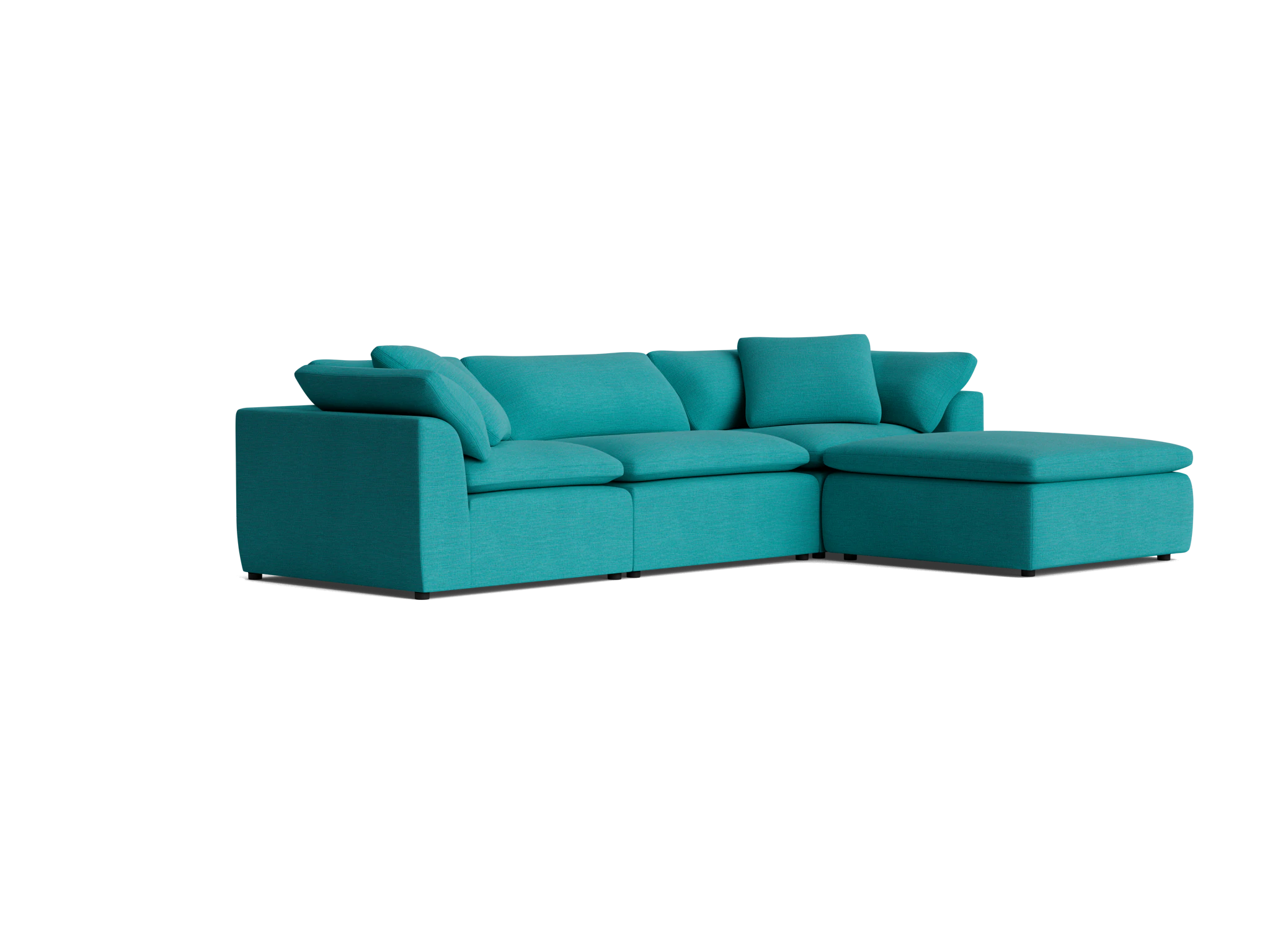bryant modular sectional lucky turquoise