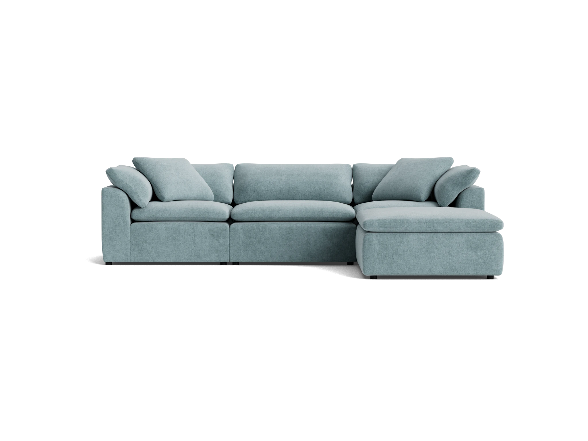 bryant modular sectional plush mist