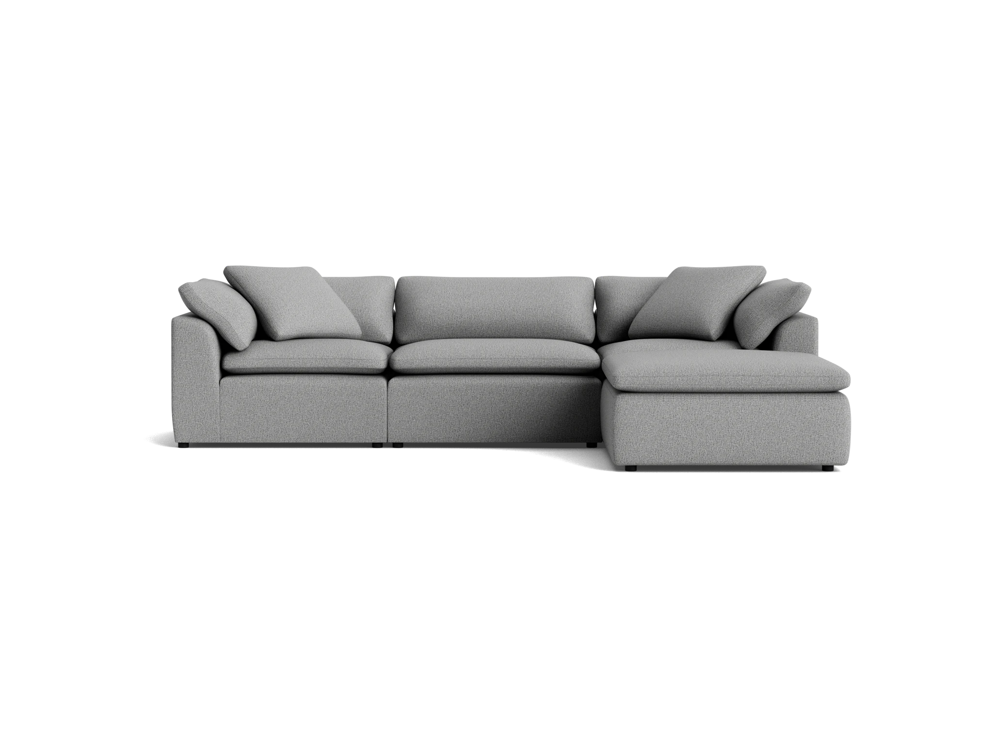 bryant modular sectional taylor felt gray