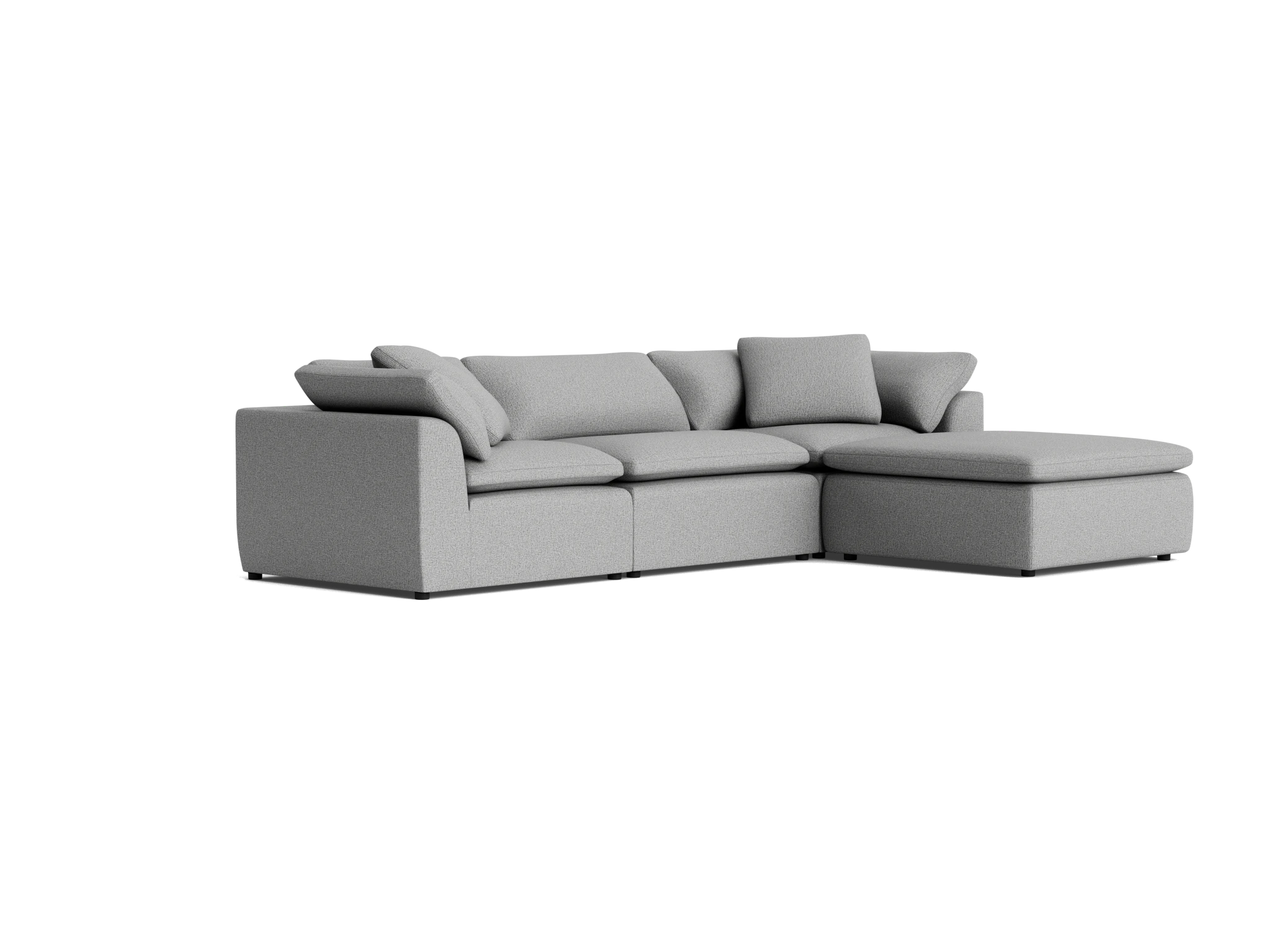 bryant modular sectional taylor felt gray