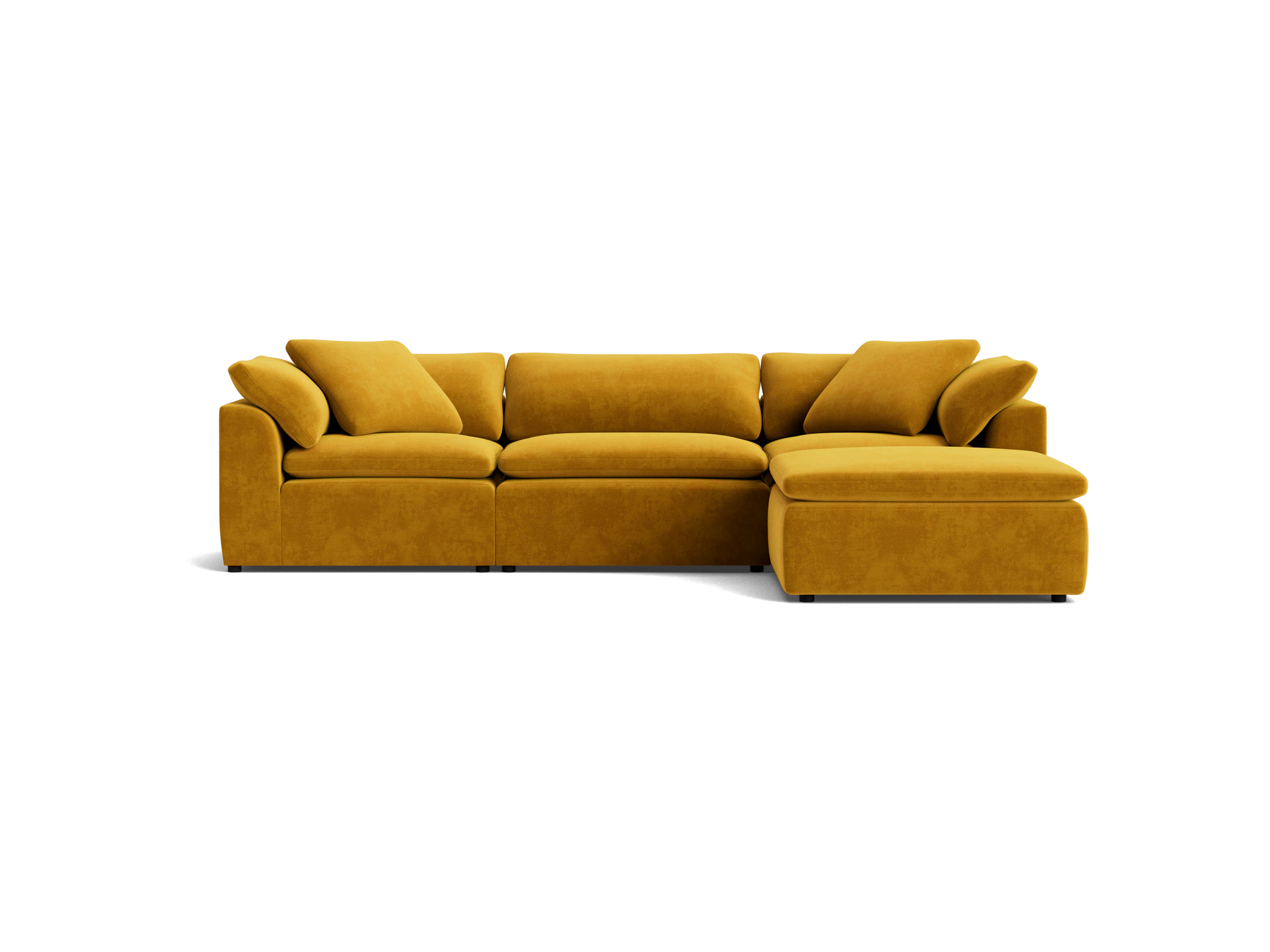 bryant modular sectional harper amber gold