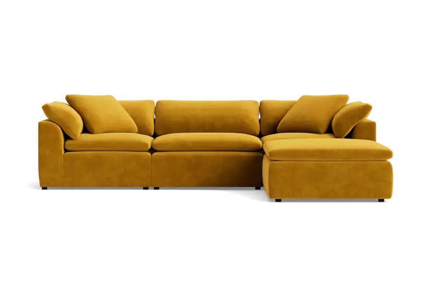 bryant modular sectional harper amber gold
