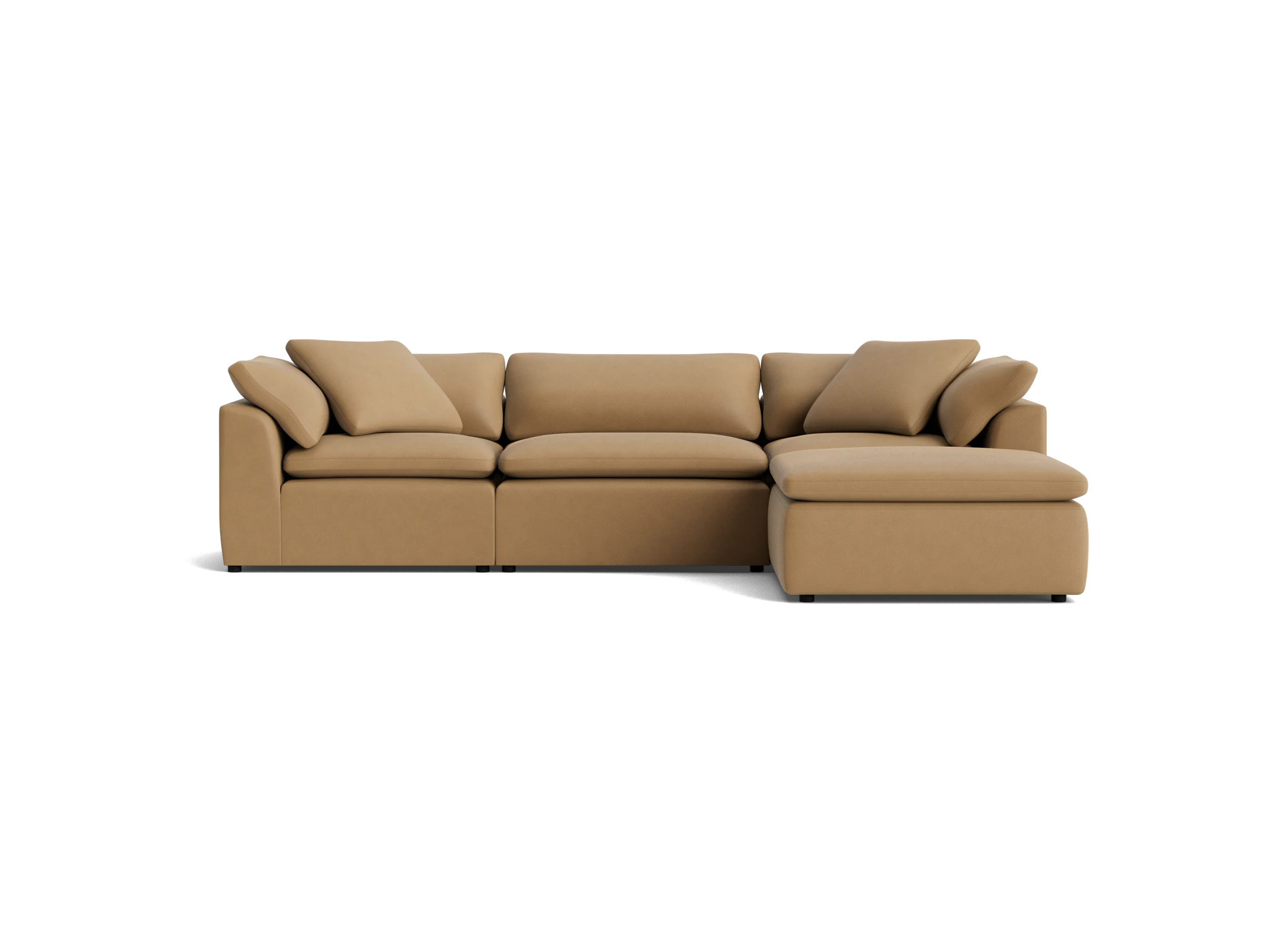 bryant modular sectional washed california biscuit