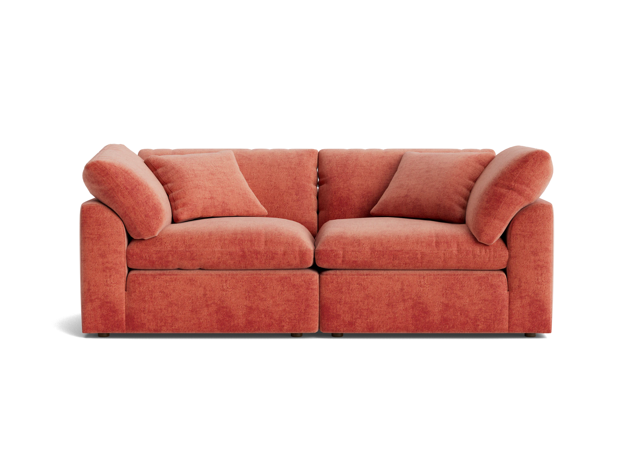 bryant loveseat %282 piece%29 plush terra rose
