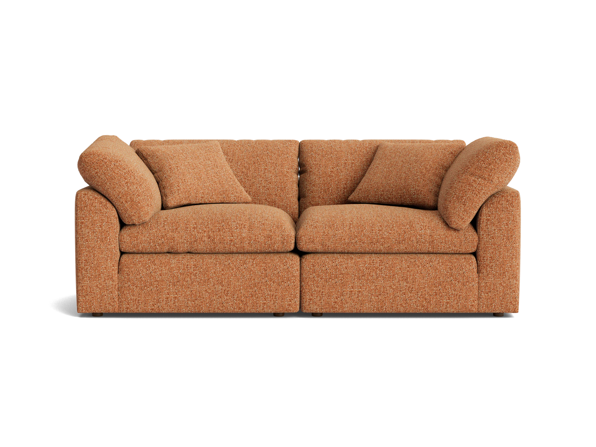 bryant loveseat piece) bungalow pantone glazed ginger