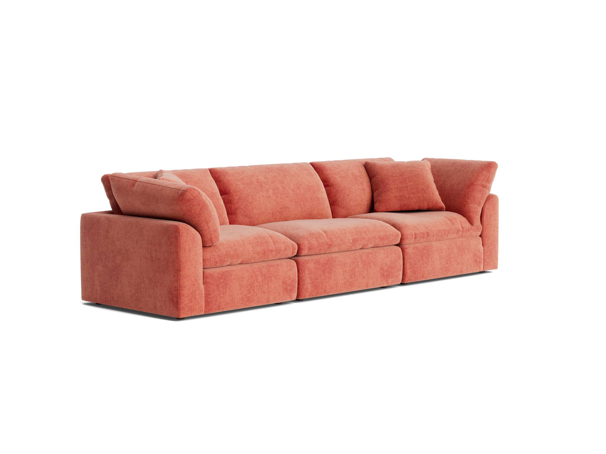bryant modular sofa %283 piece%29 plush terra rose