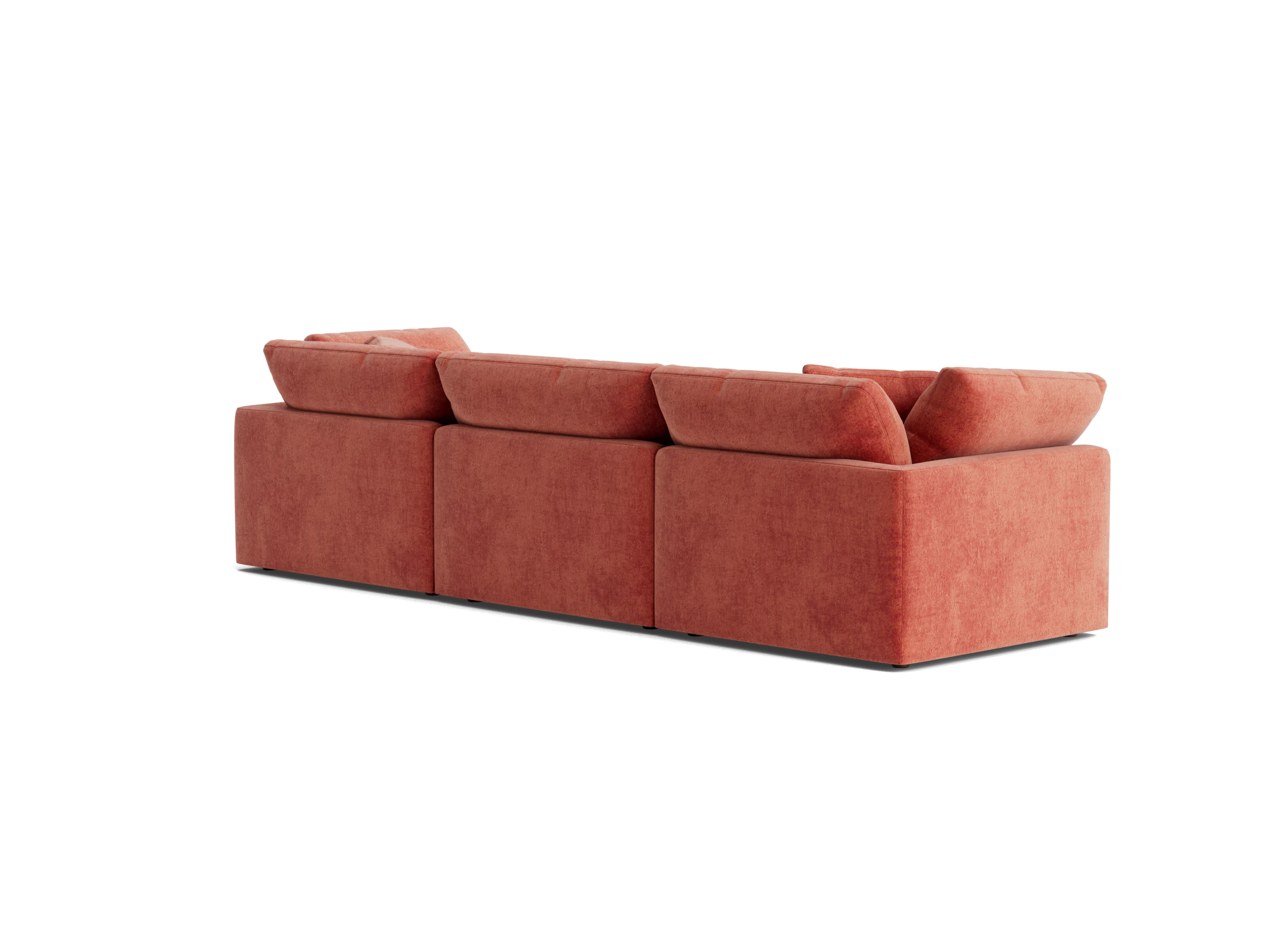 bryant modular sofa %283 piece%29 plush terra rose