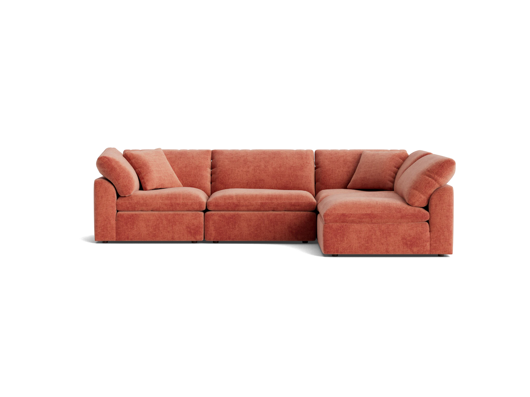 bryant sectional %284 piece%29 plush terra rose