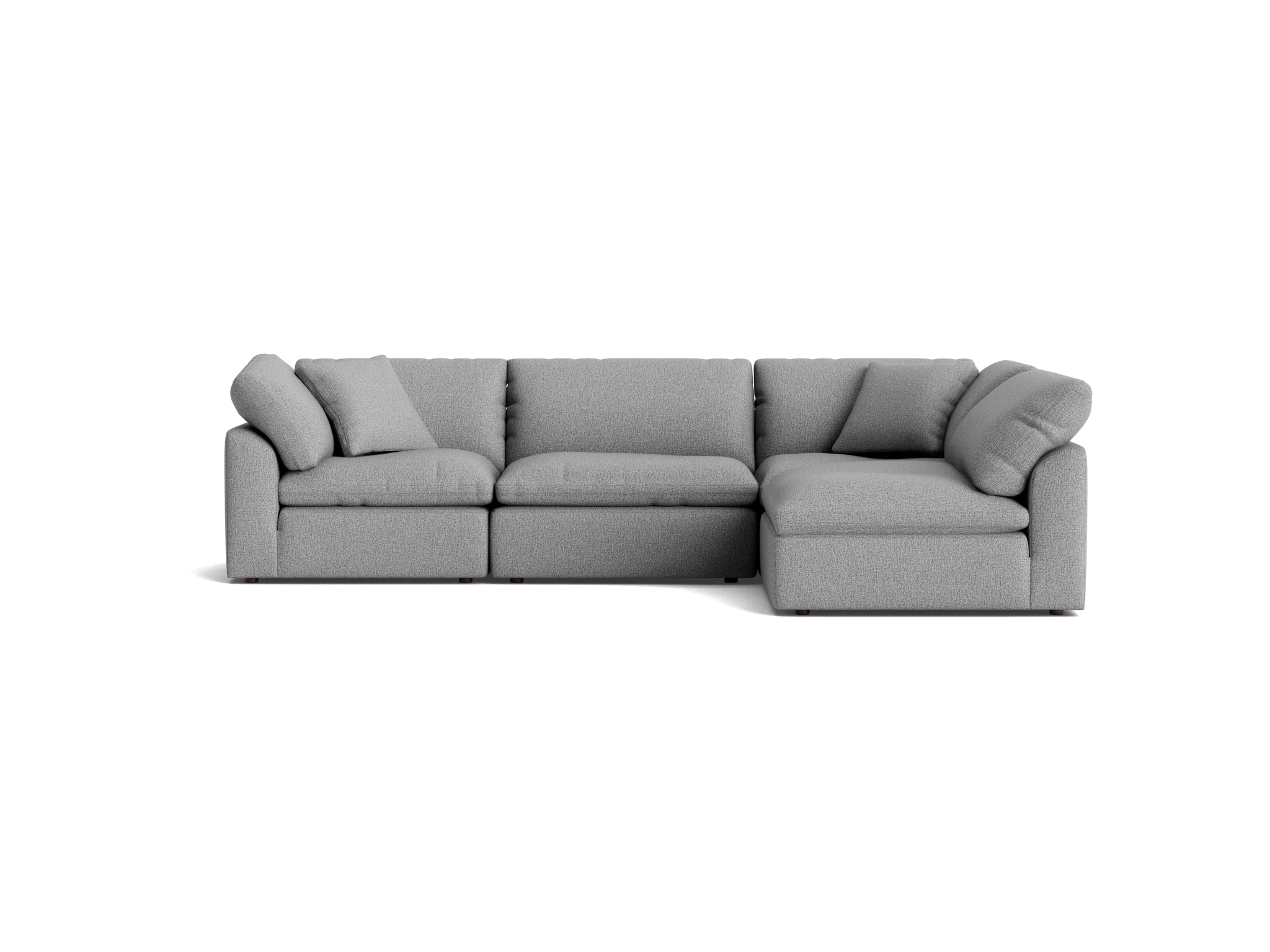 bryant sectional %284 piece%29 taylor felt gray