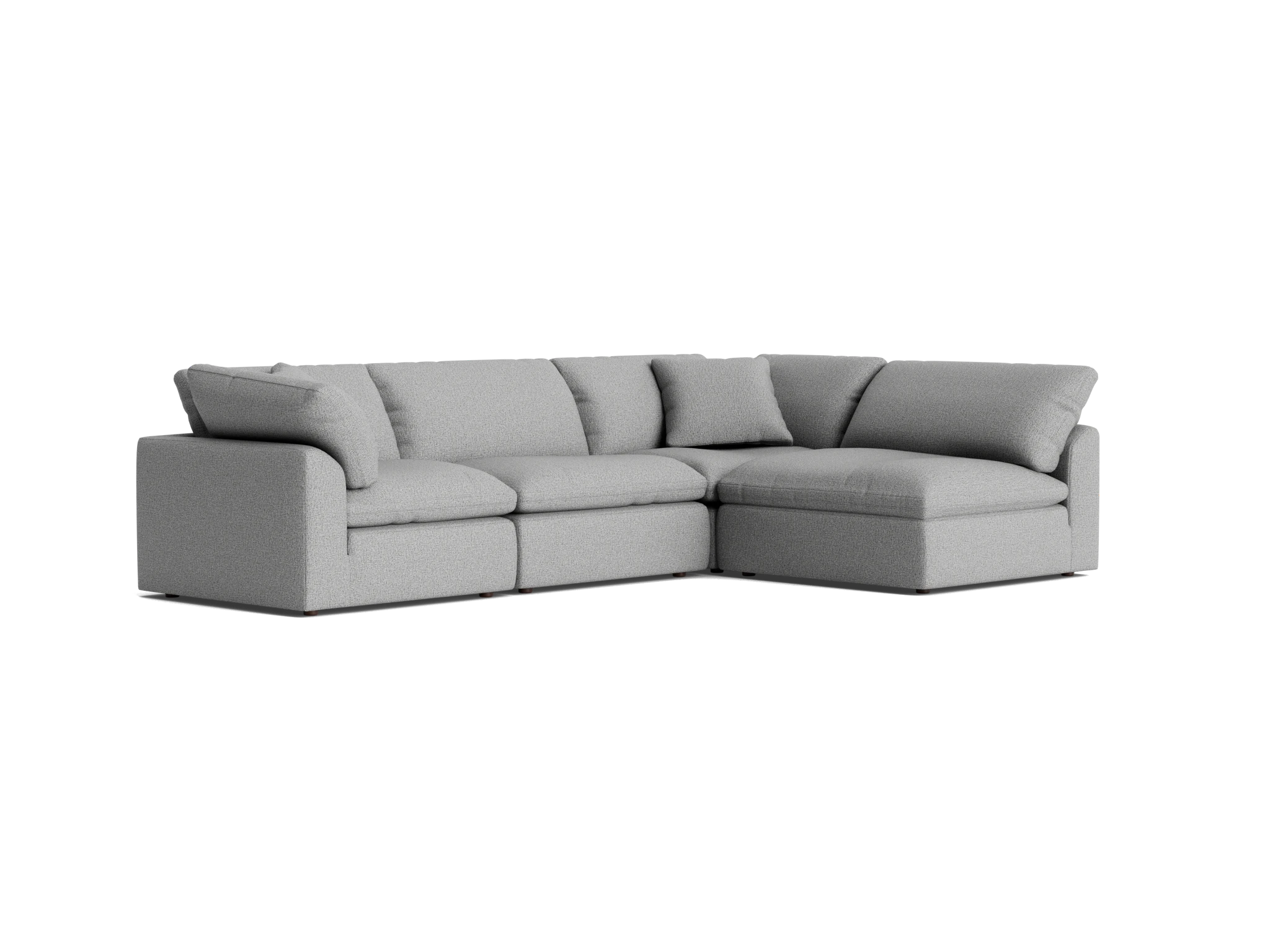 bryant sectional %284 piece%29 taylor felt gray