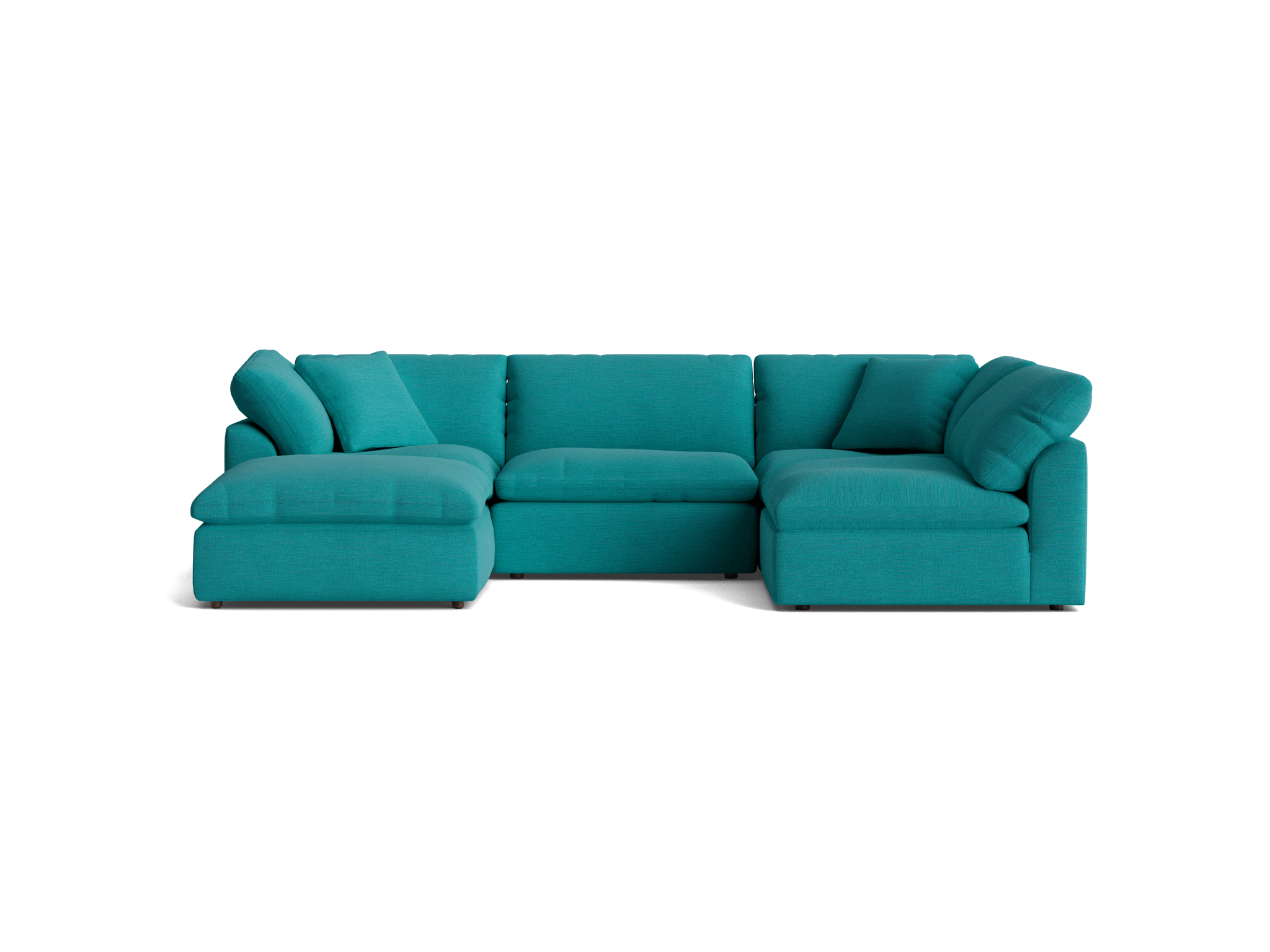 bryant sofa bumper sectional %285 piece%29 lucky turquoise