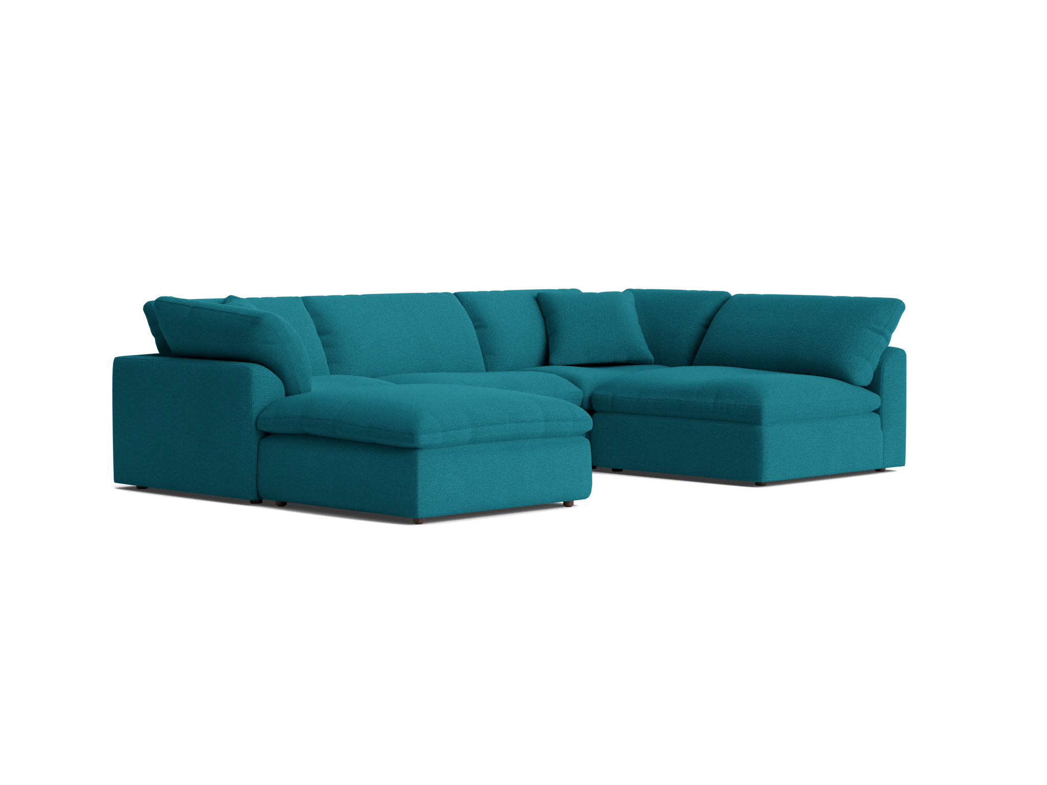 bryant sofa bumper sectional %285 piece%29 key largo zenith teal