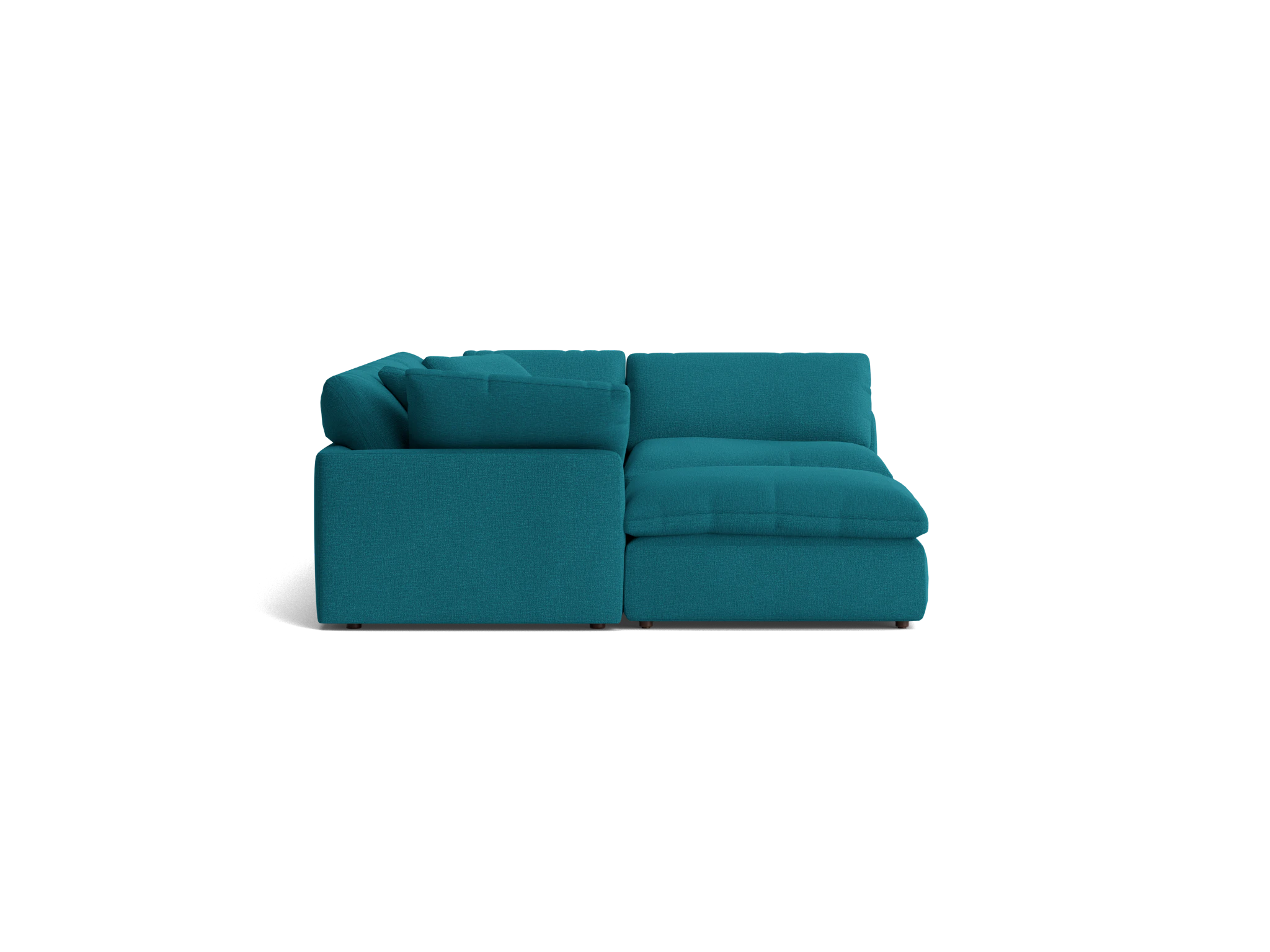 bryant sofa bumper sectional %285 piece%29 key largo zenith teal