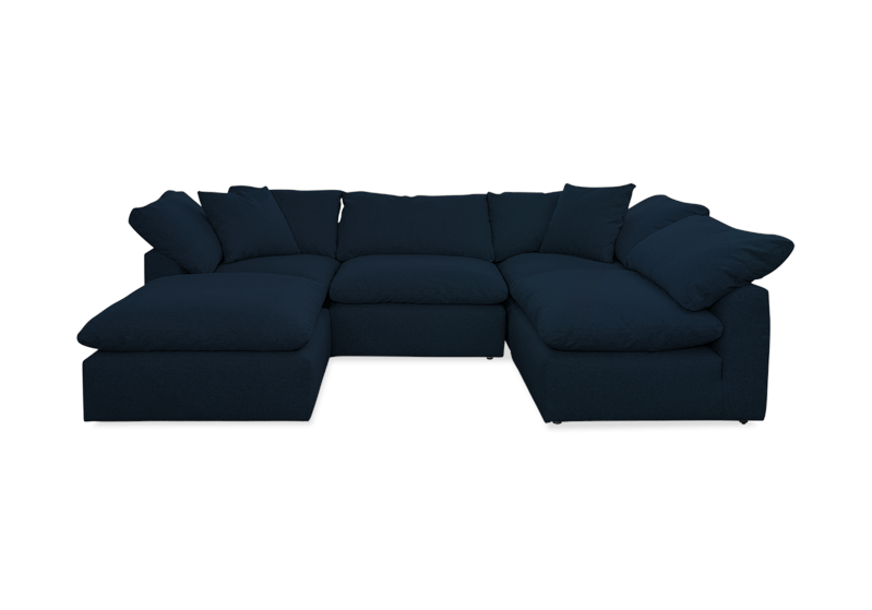 bryant sofa bumper sectional %285 piece%29 bentley indigo