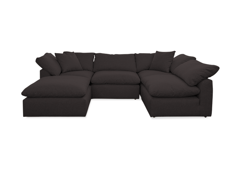 bryant sofa bumper sectional %285 piece%29 bentley pewter
