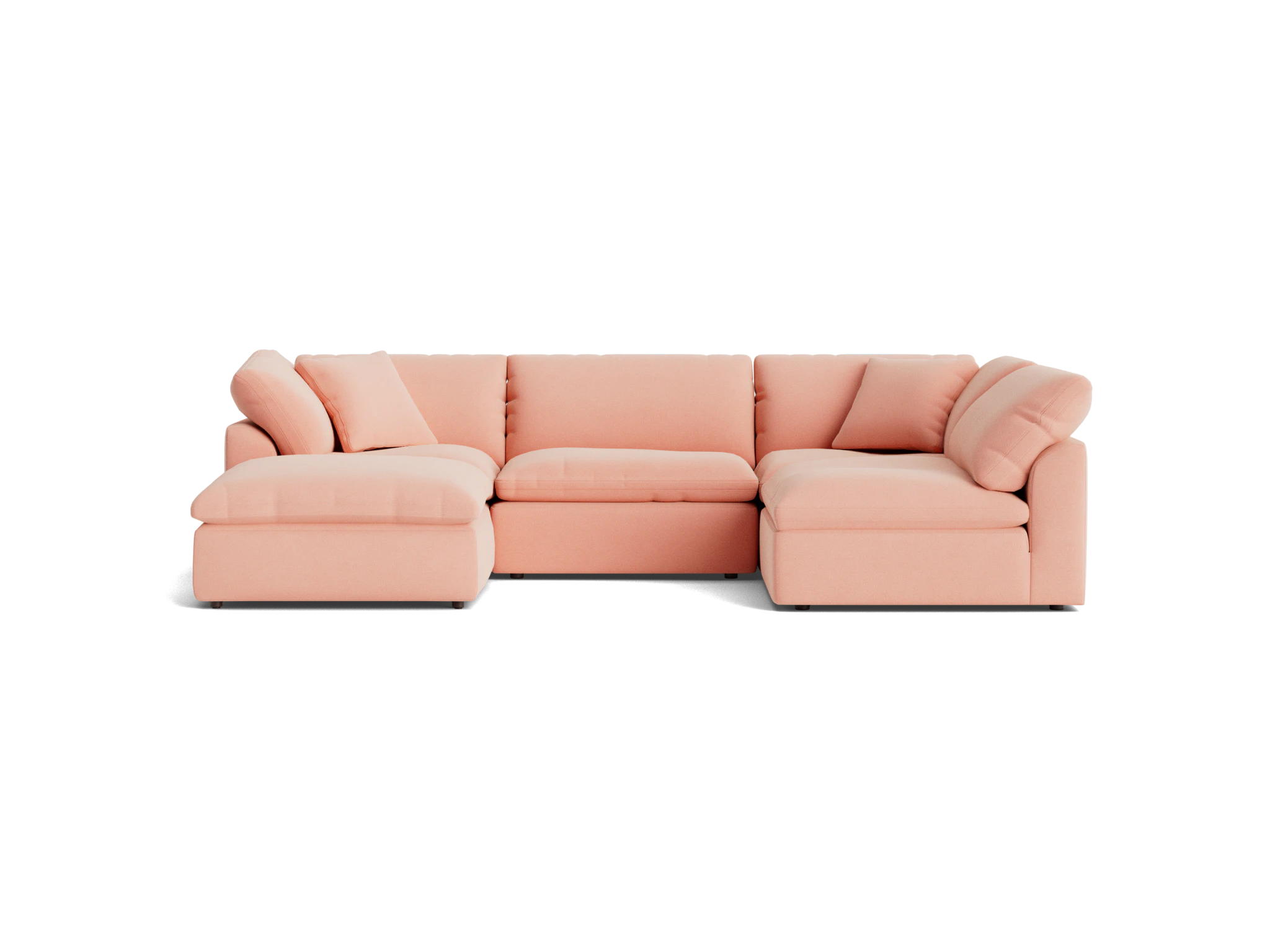 bryant sofa bumper sectional %285 piece%29 royale blush