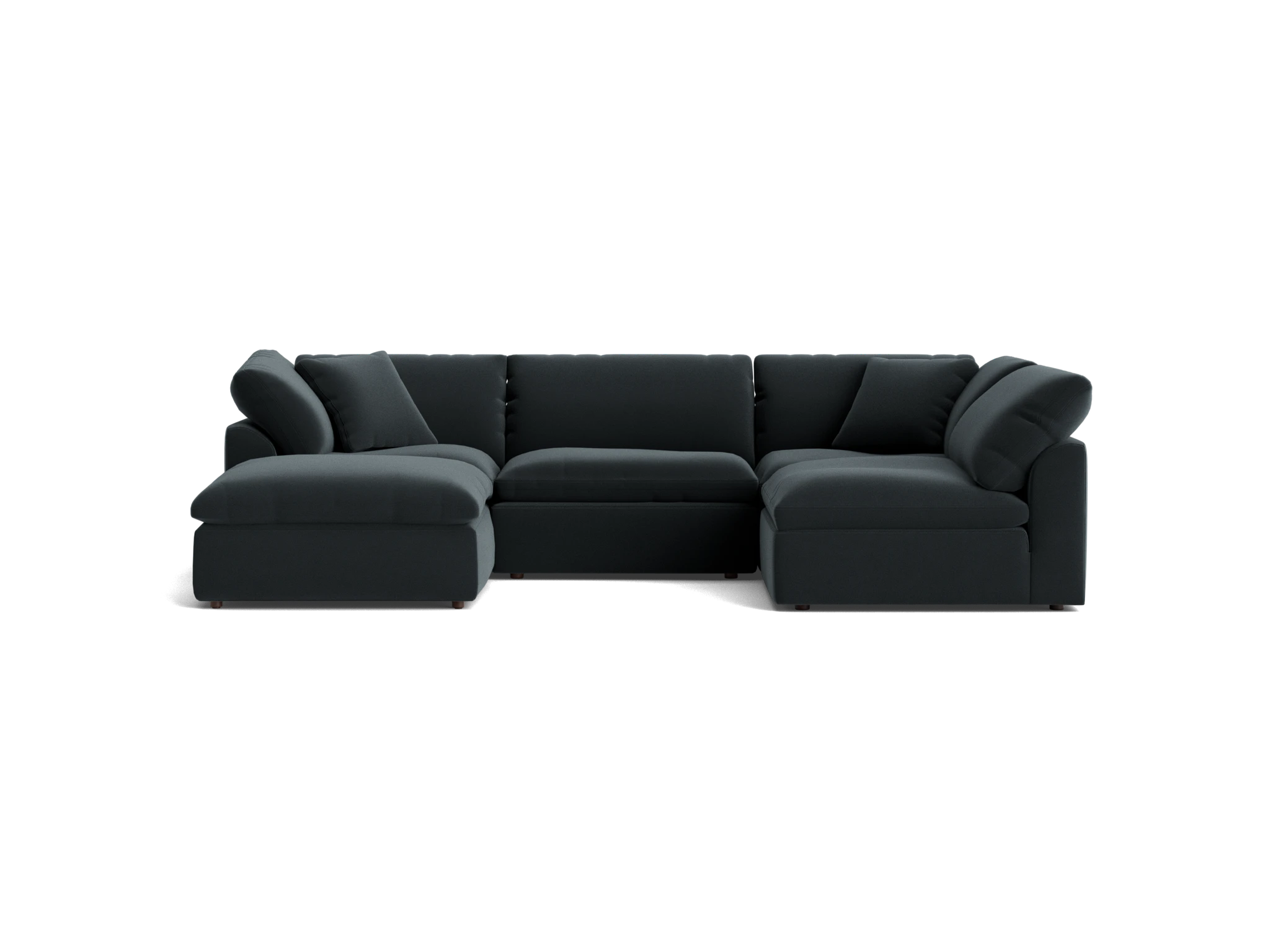 bryant sofa bumper sectional %285 piece%29 royale gunmetal