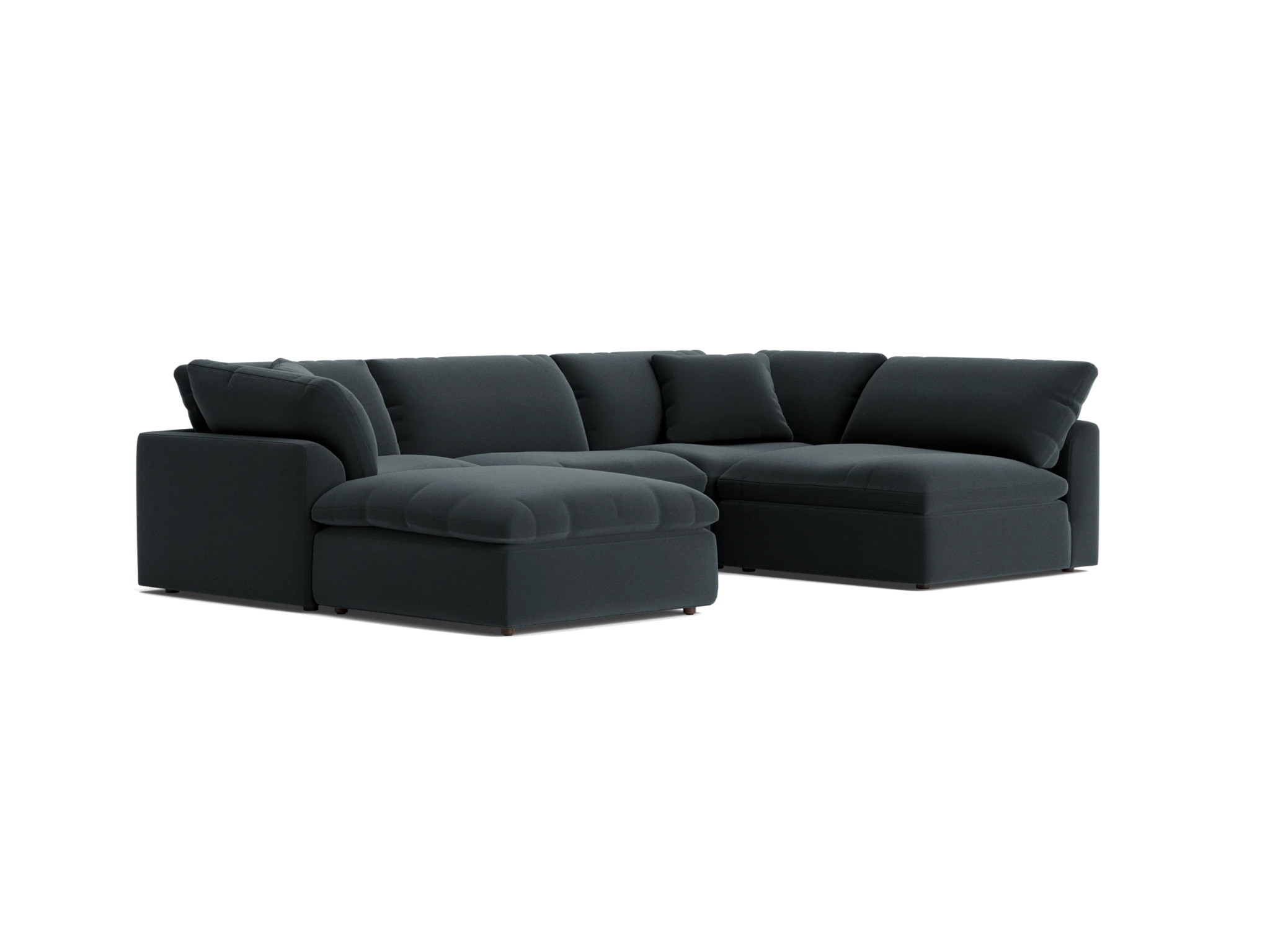 bryant sofa bumper sectional %285 piece%29 royale gunmetal