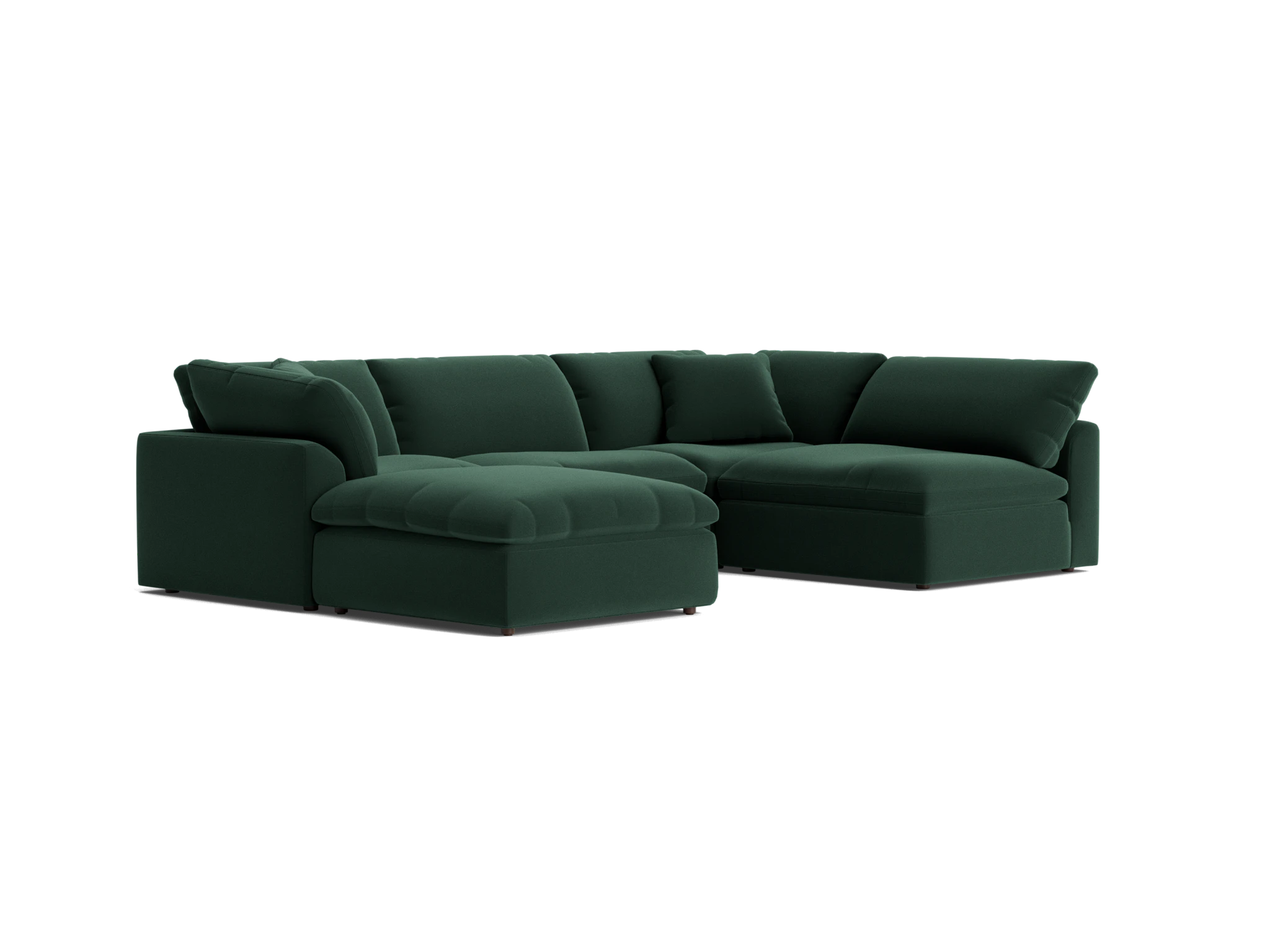 bryant sofa bumper sectional %285 piece%29 royale evergreen