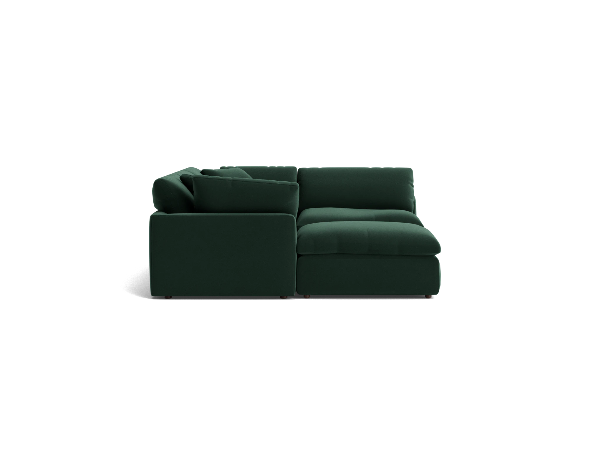 bryant sofa bumper sectional %285 piece%29 royale evergreen