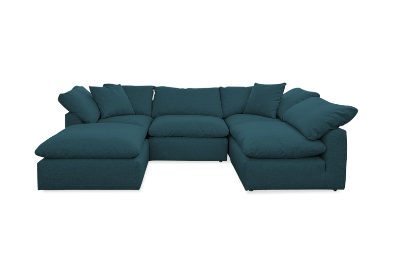 bryant sofa bumper sectional %285 piece%29 sunbrella premier lagoon