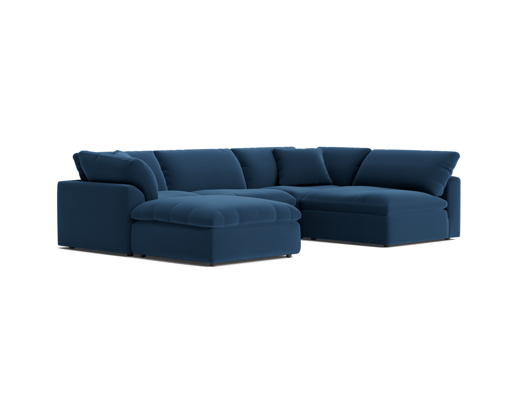 bryant sofa bumper sectional %285 piece%29 royale cobalt